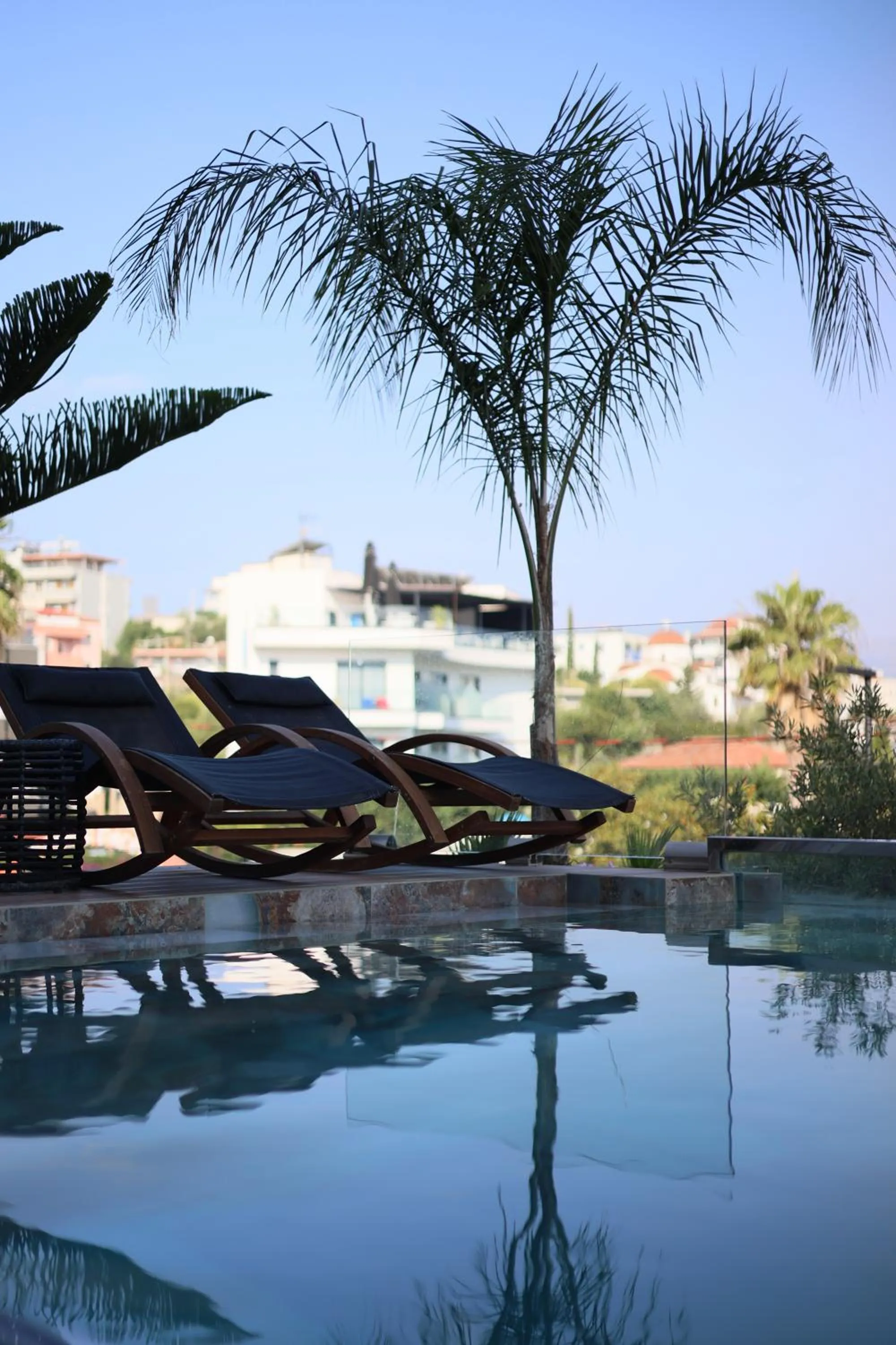 Pool view in Ilio Boutique Hotel
