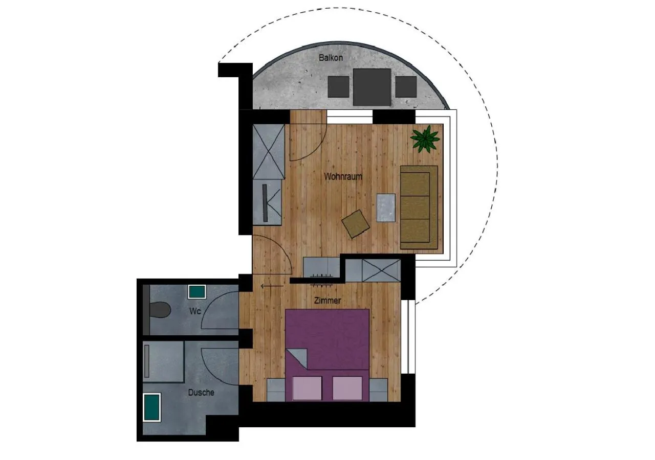 Floor plan in Hotel Garni Bergwelt