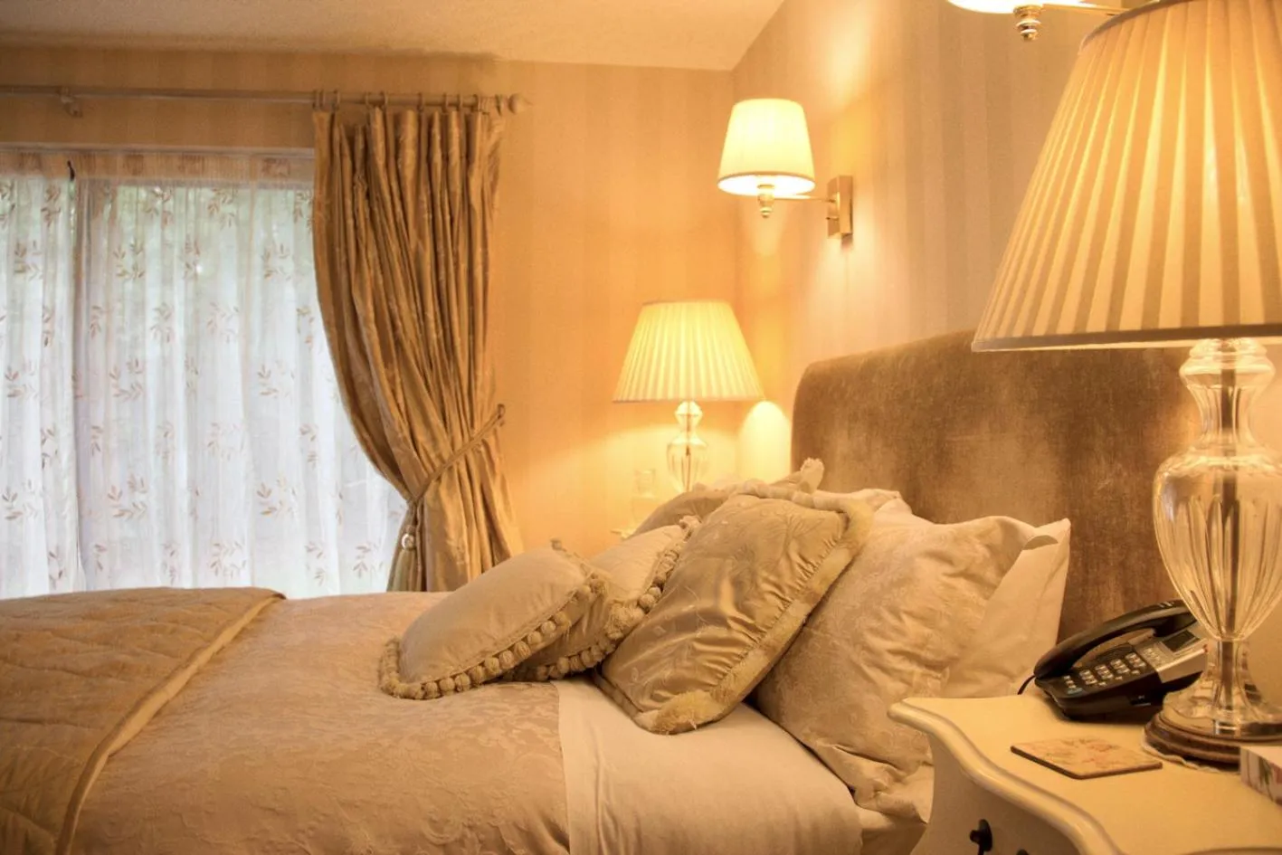 Bed in Corriegour Lodge Hotel