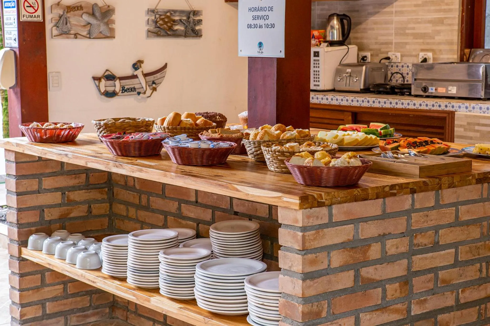 Breakfast in Pousada Villa Blu Maresias