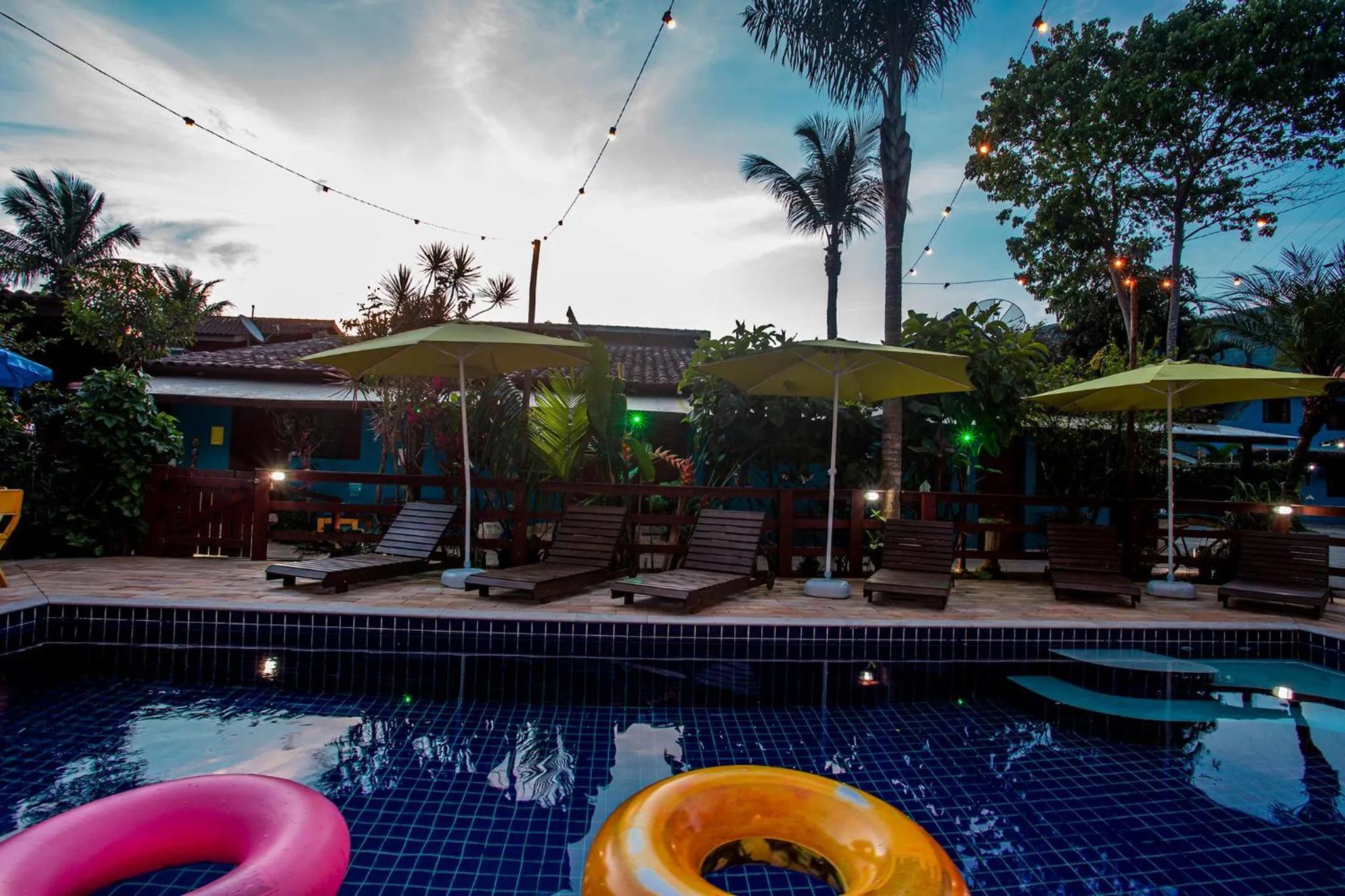 Swimming pool in Pousada Villa Blu Maresias