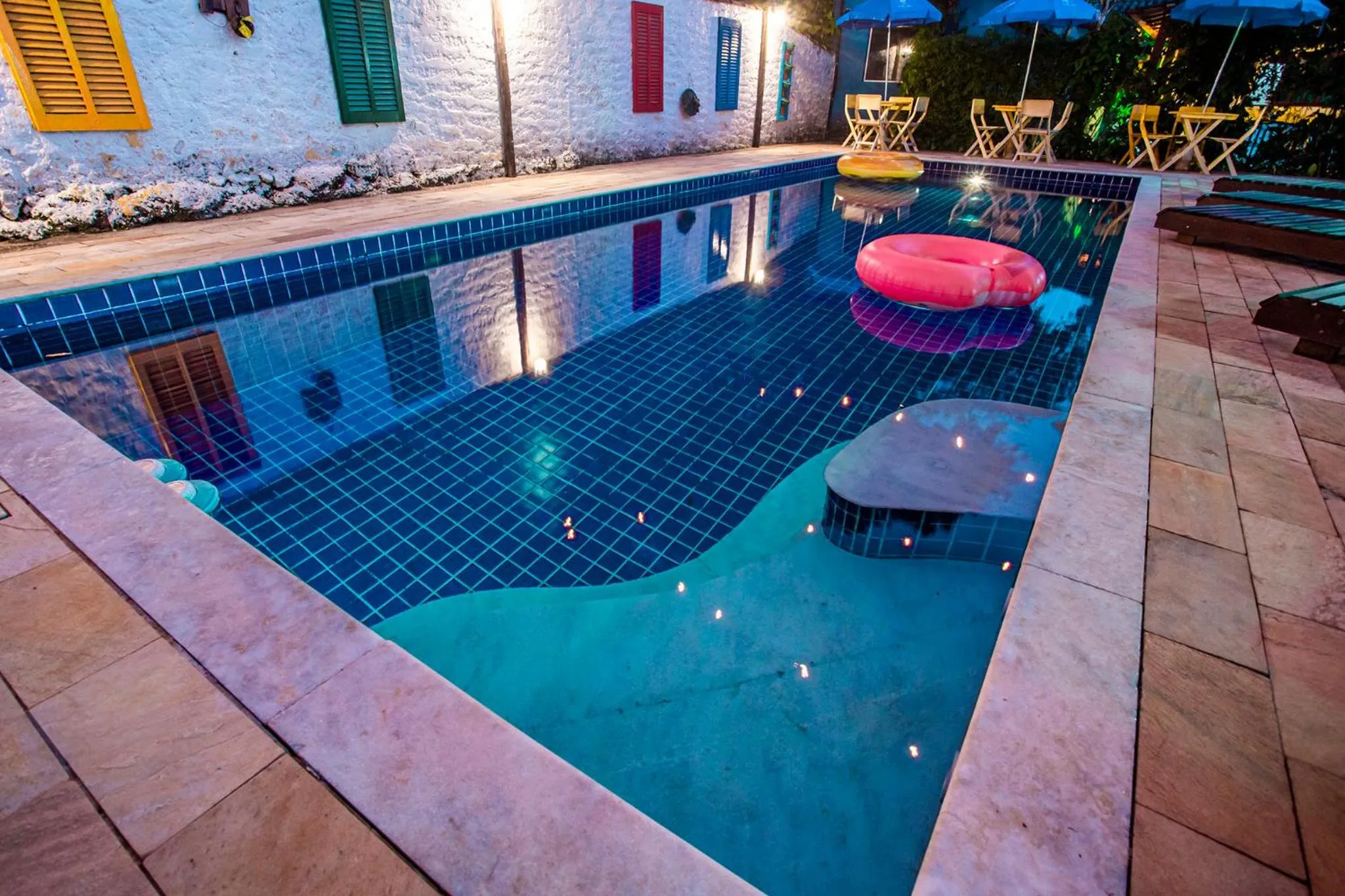 Swimming pool in Pousada Villa Blu Maresias