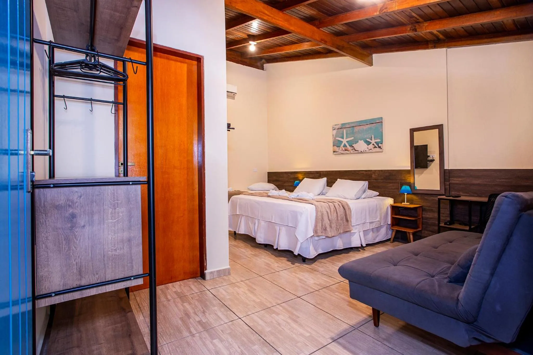 Bedroom, Bed in Pousada Villa Blu Maresias