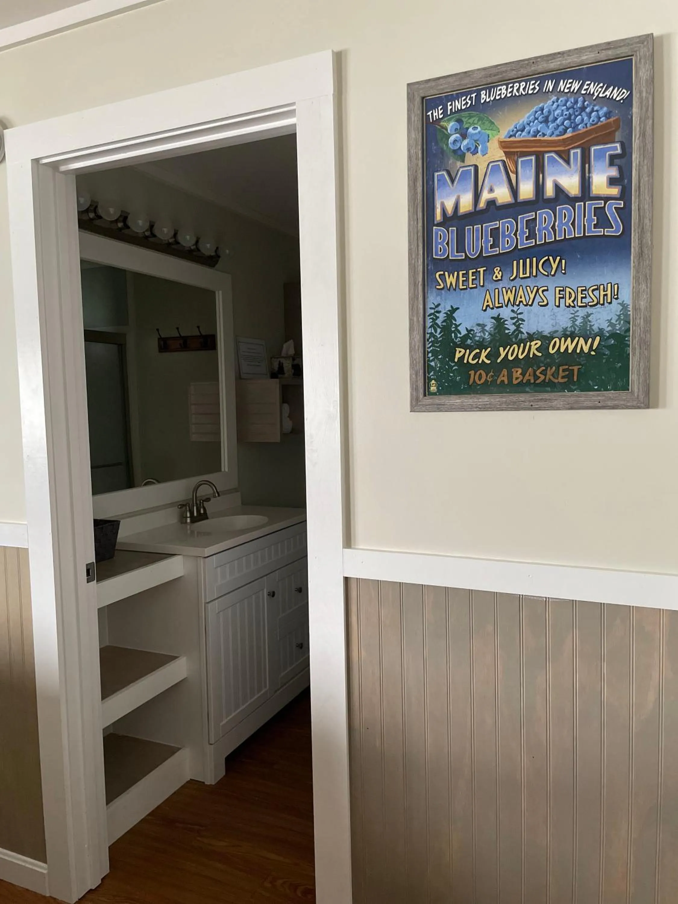 Bathroom in Rangeley Town & Lake