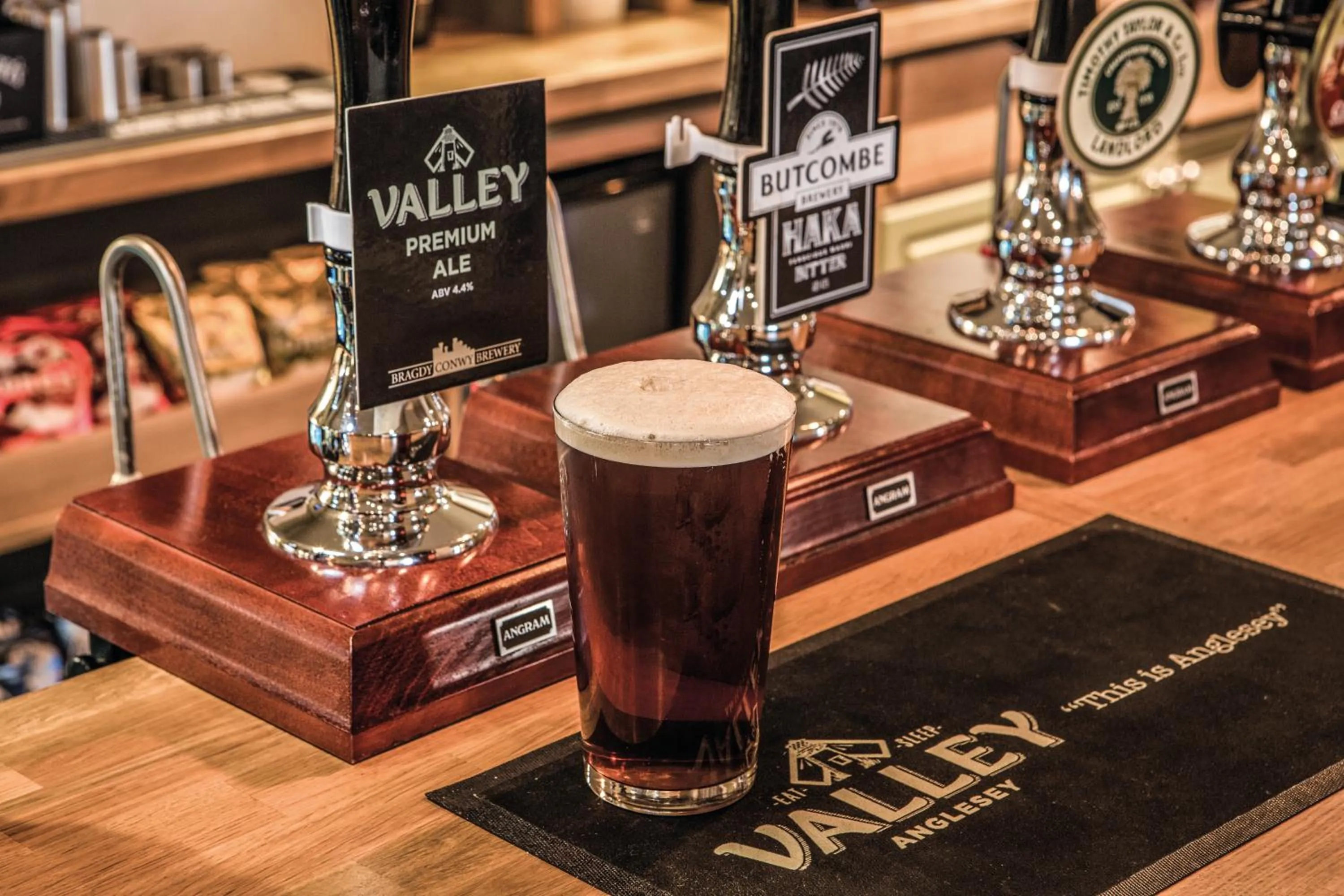 Alcoholic drinks in The Valley Hotel, Anglesey