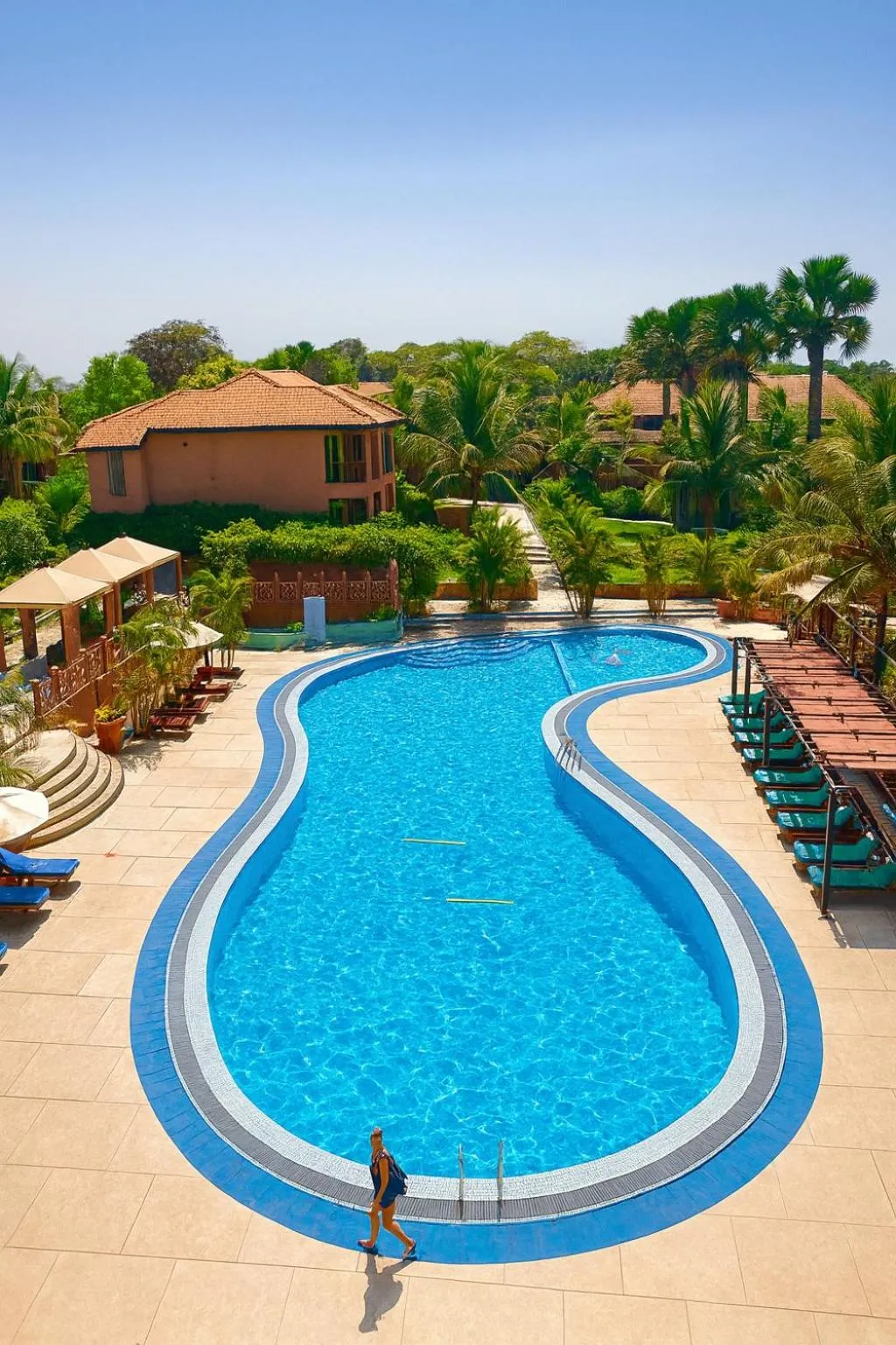 Pool view in Seafront Residences