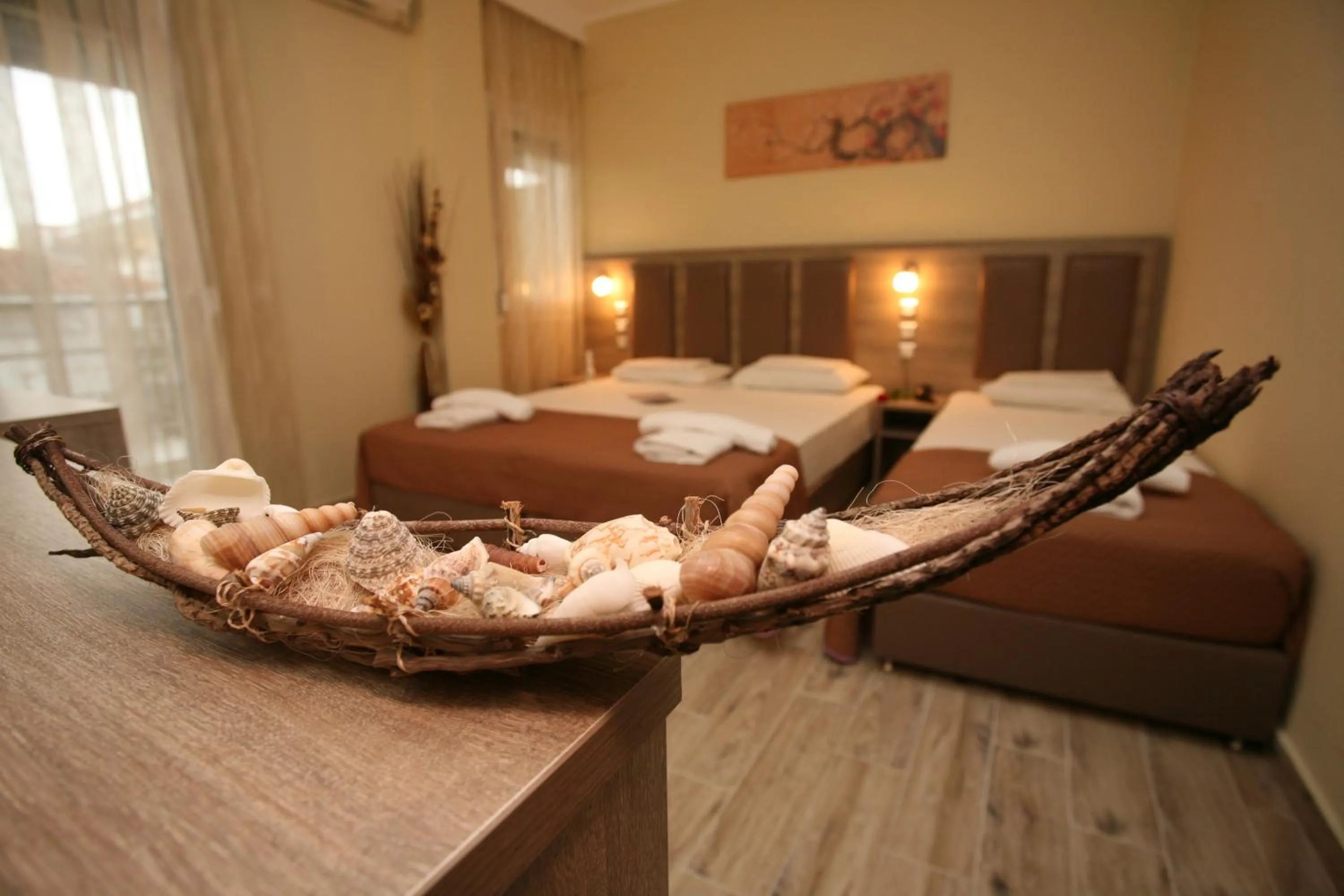 Decorative detail, Bed in Sun Hotel