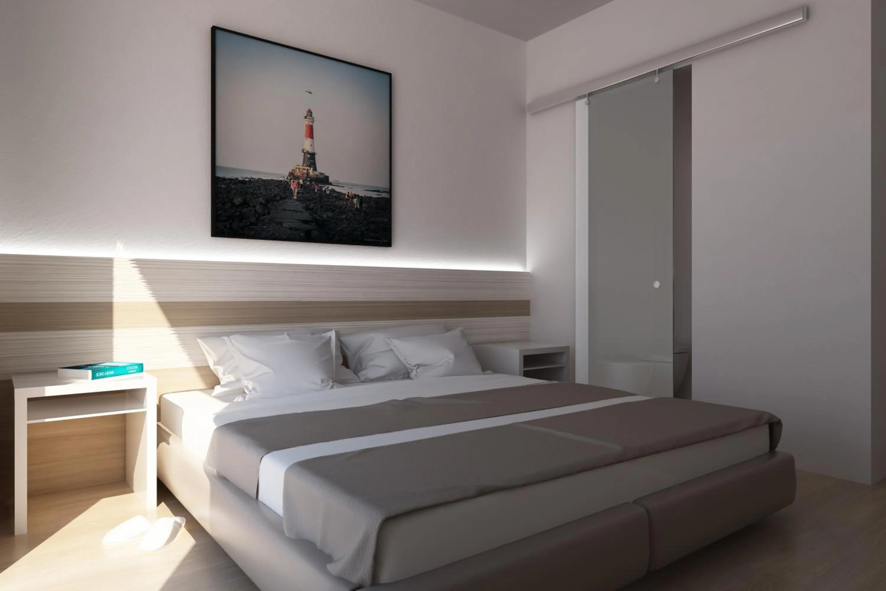 Bed in Hotel Portofino