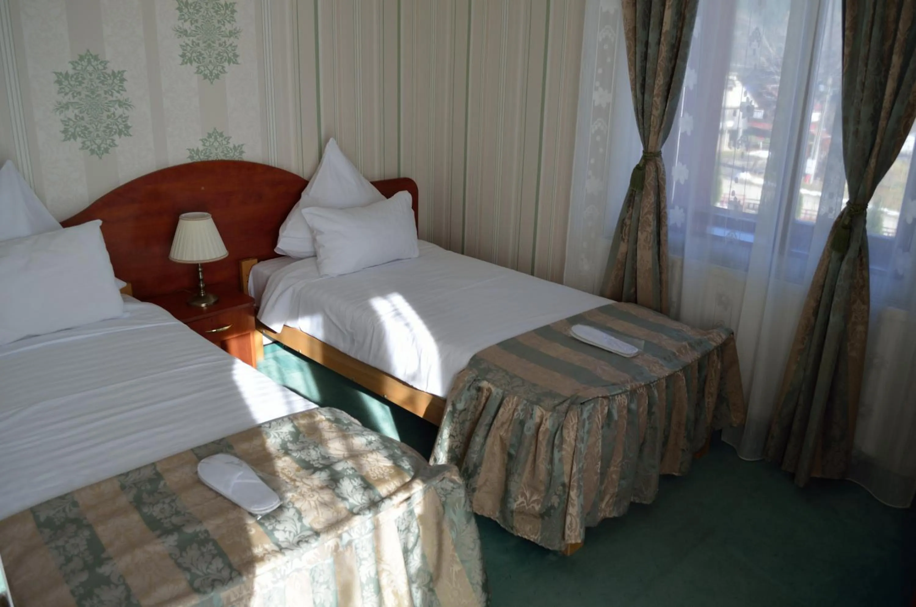 Bed in Hotel Rusu