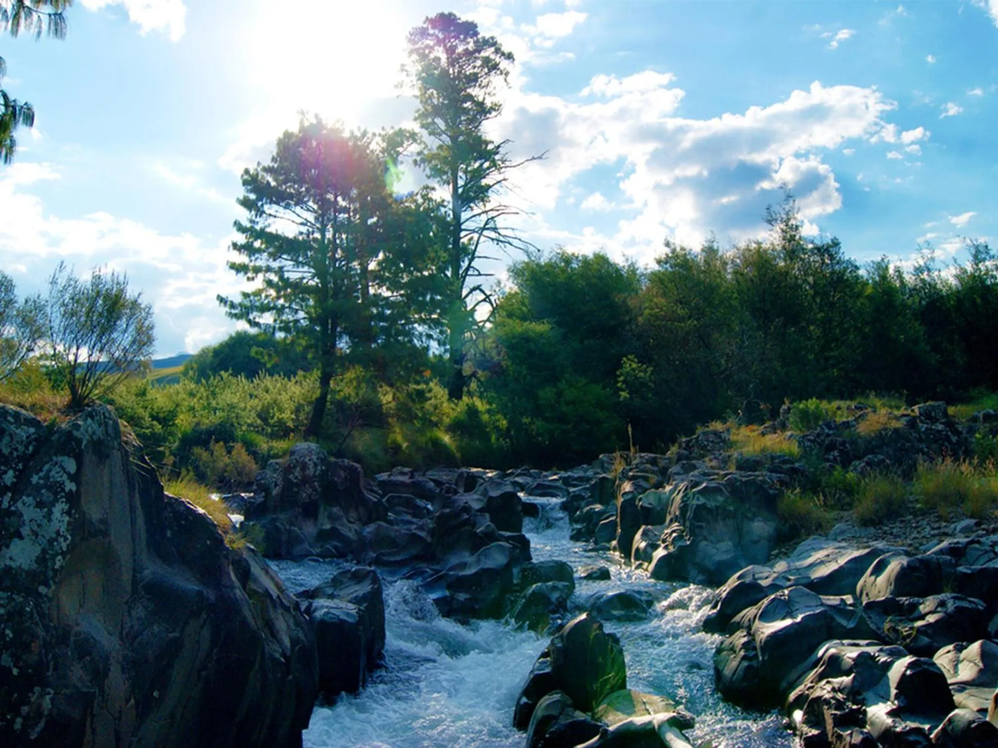 Natural landscape in Premier Resort Sani Pass