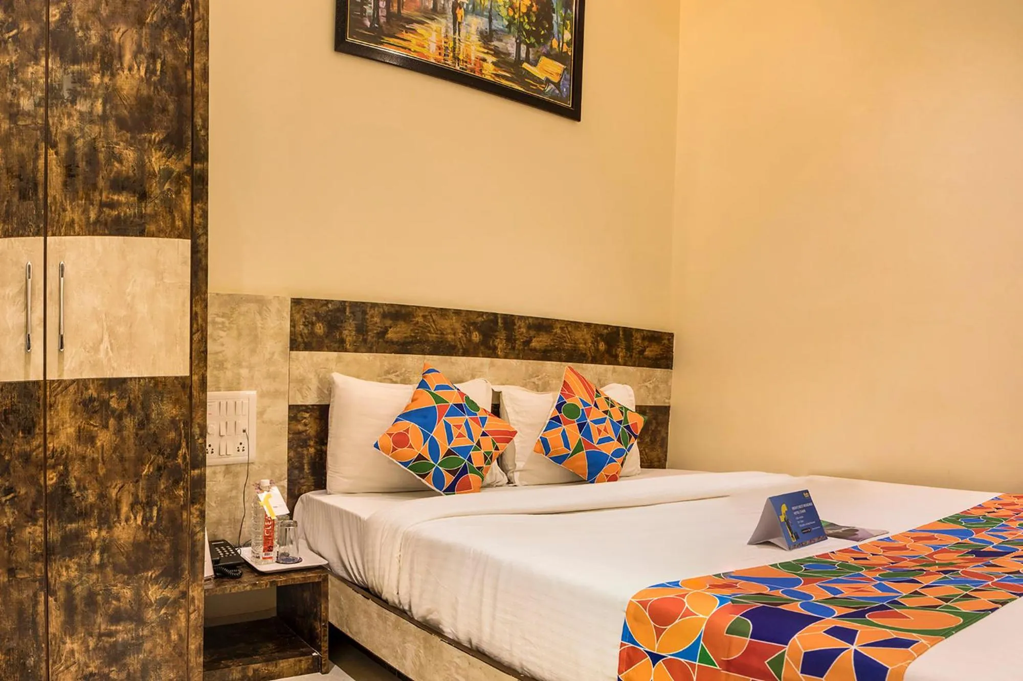 Bed in FabHotel Embassy Grand