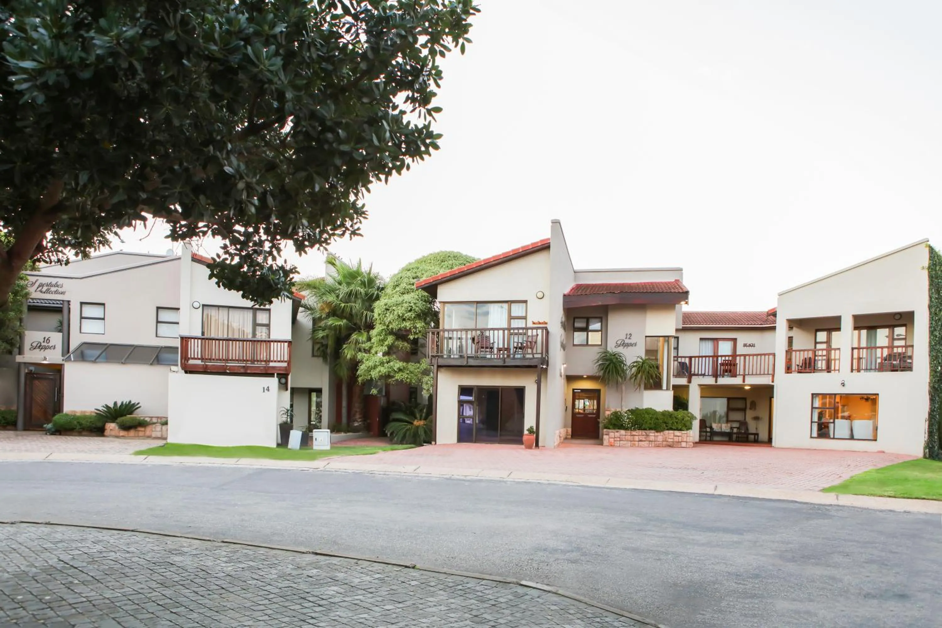 Quiet street view in Supertubes Guesthouse