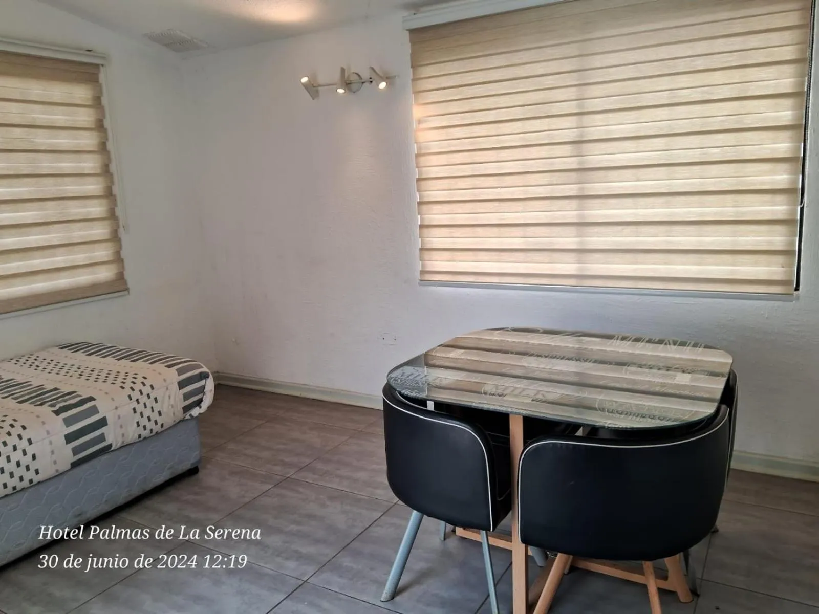 Living room, Bed in Hotel Palmas de La Serena