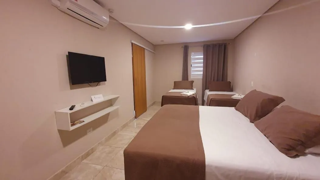 Photo of the whole room, Bed in Don Marcos Hotel com Restaurante e Pizzaria