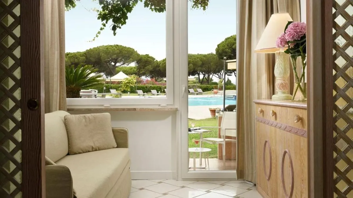 Patio in Golf Hotel Punta Ala