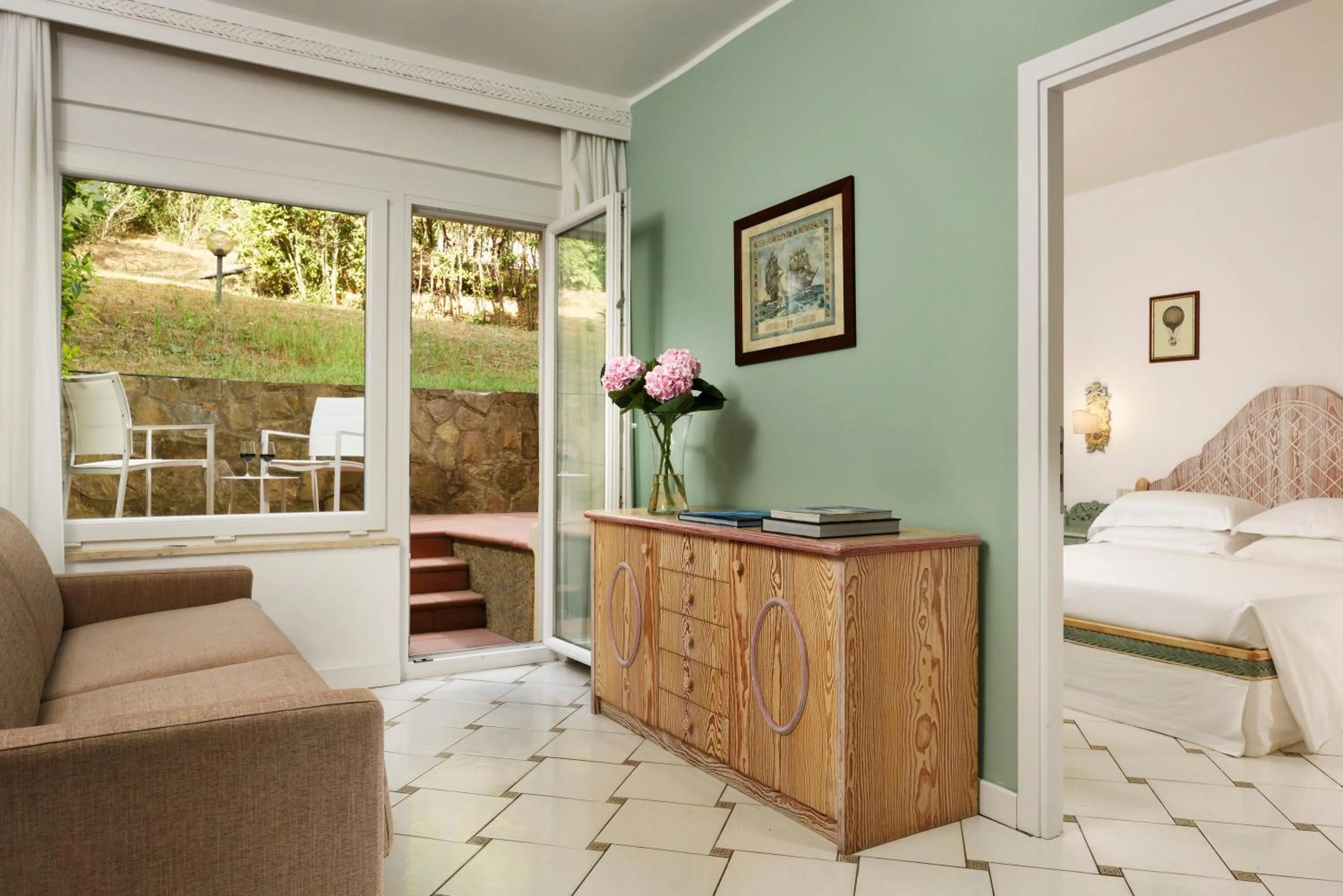 Patio in Golf Hotel Punta Ala