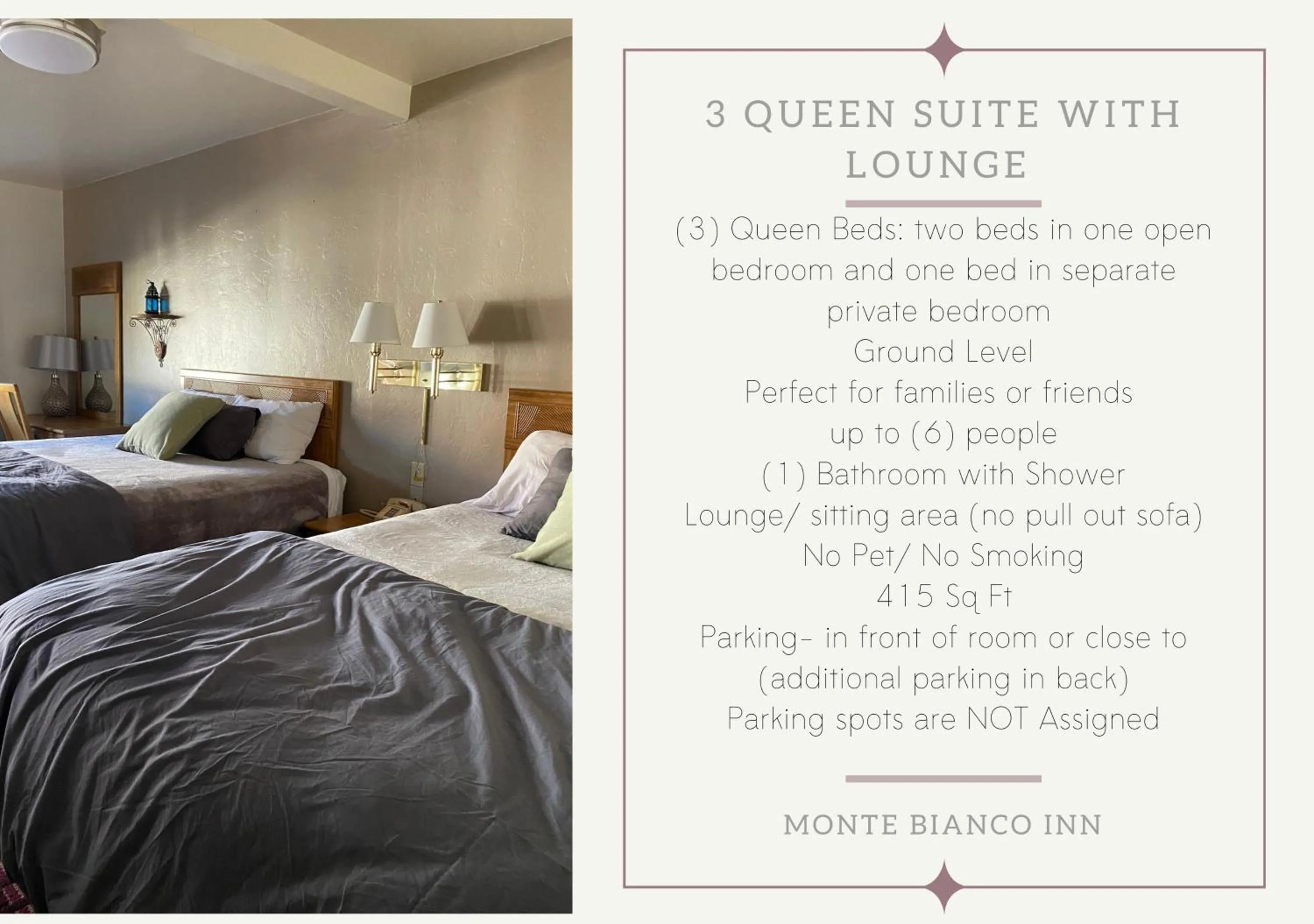 Bed in Monte Bianco Inn