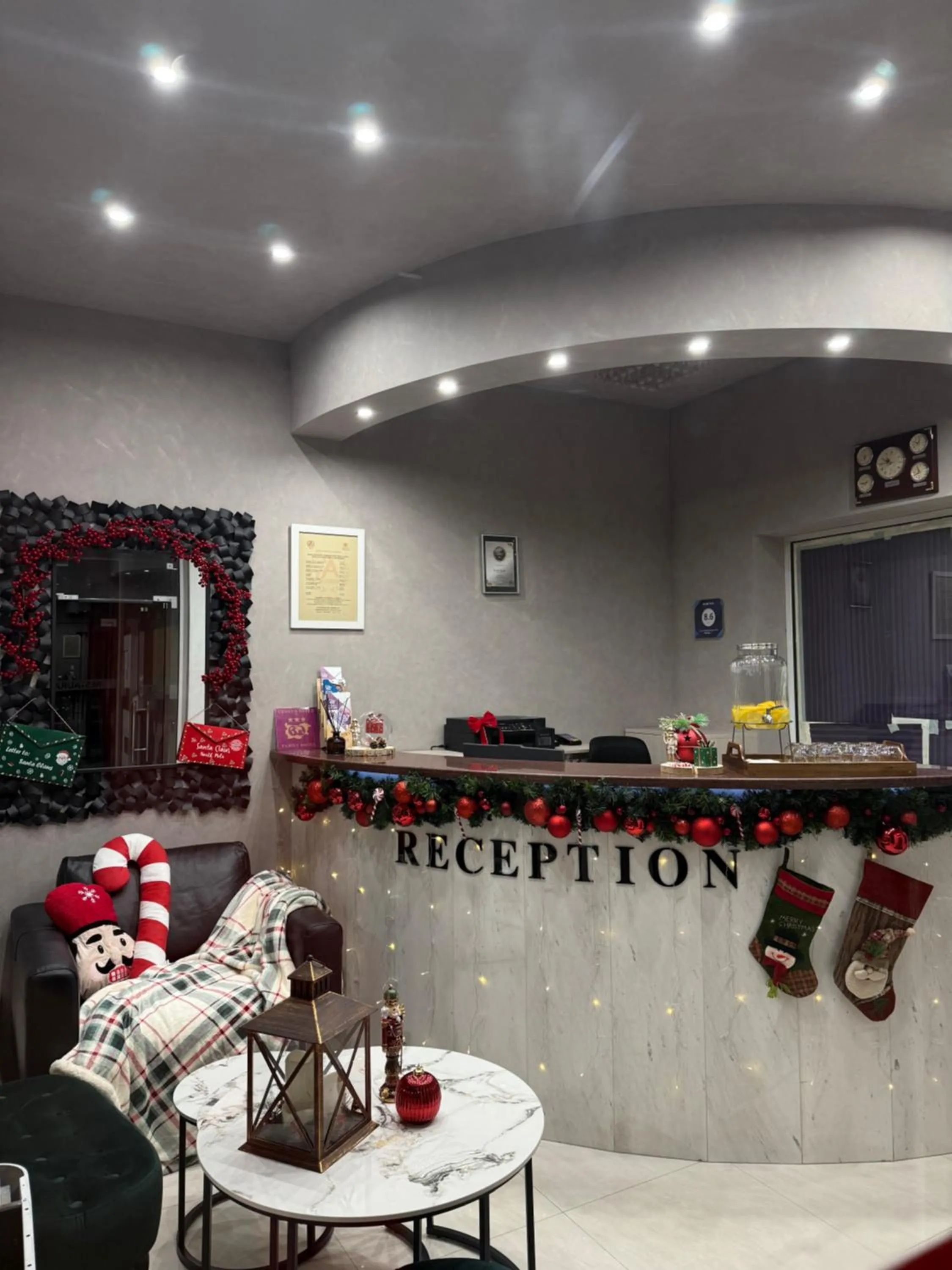 Lobby or reception in Hotel Aris