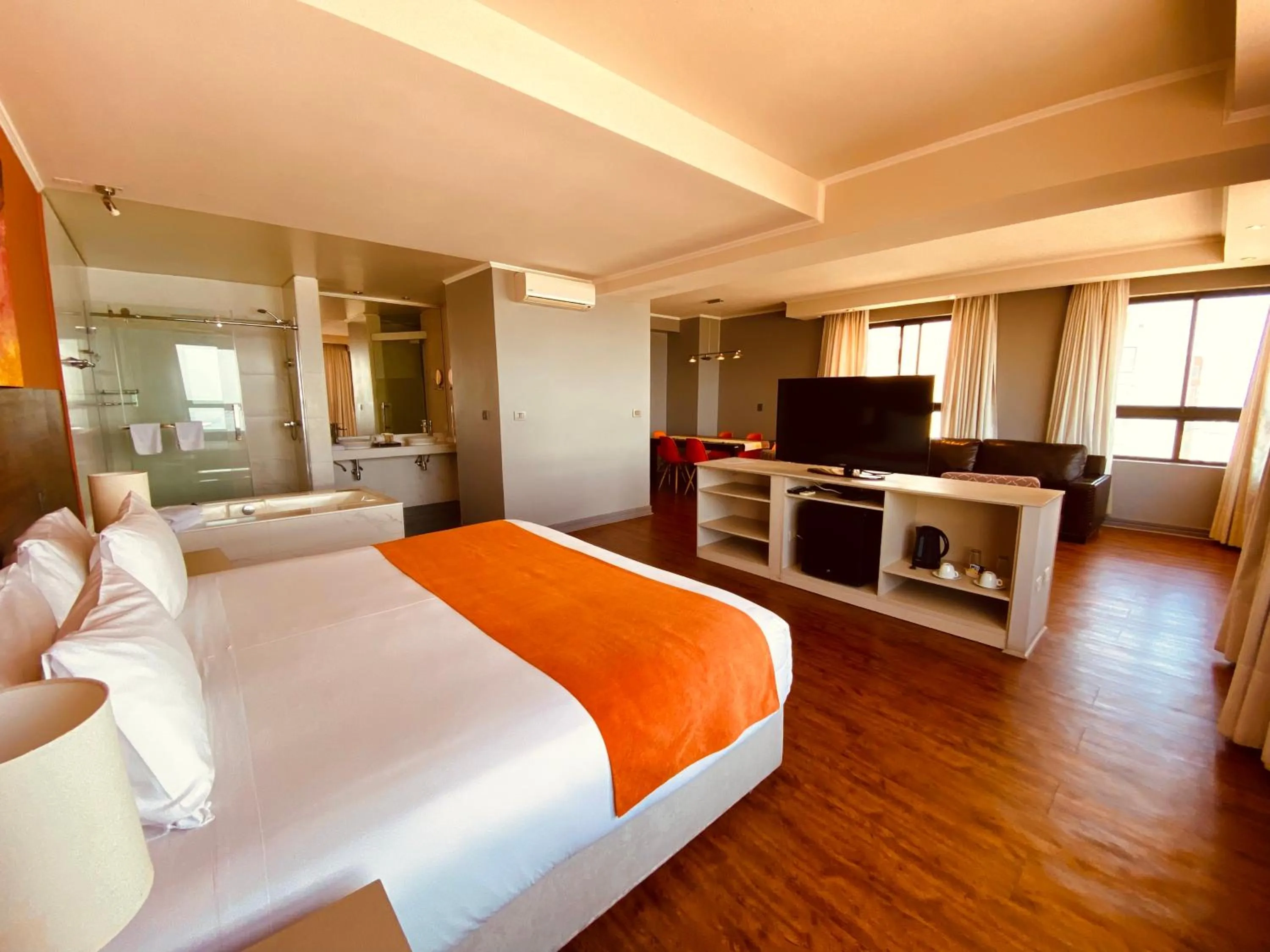TV and multimedia, Bed in Gran Cavancha Suite