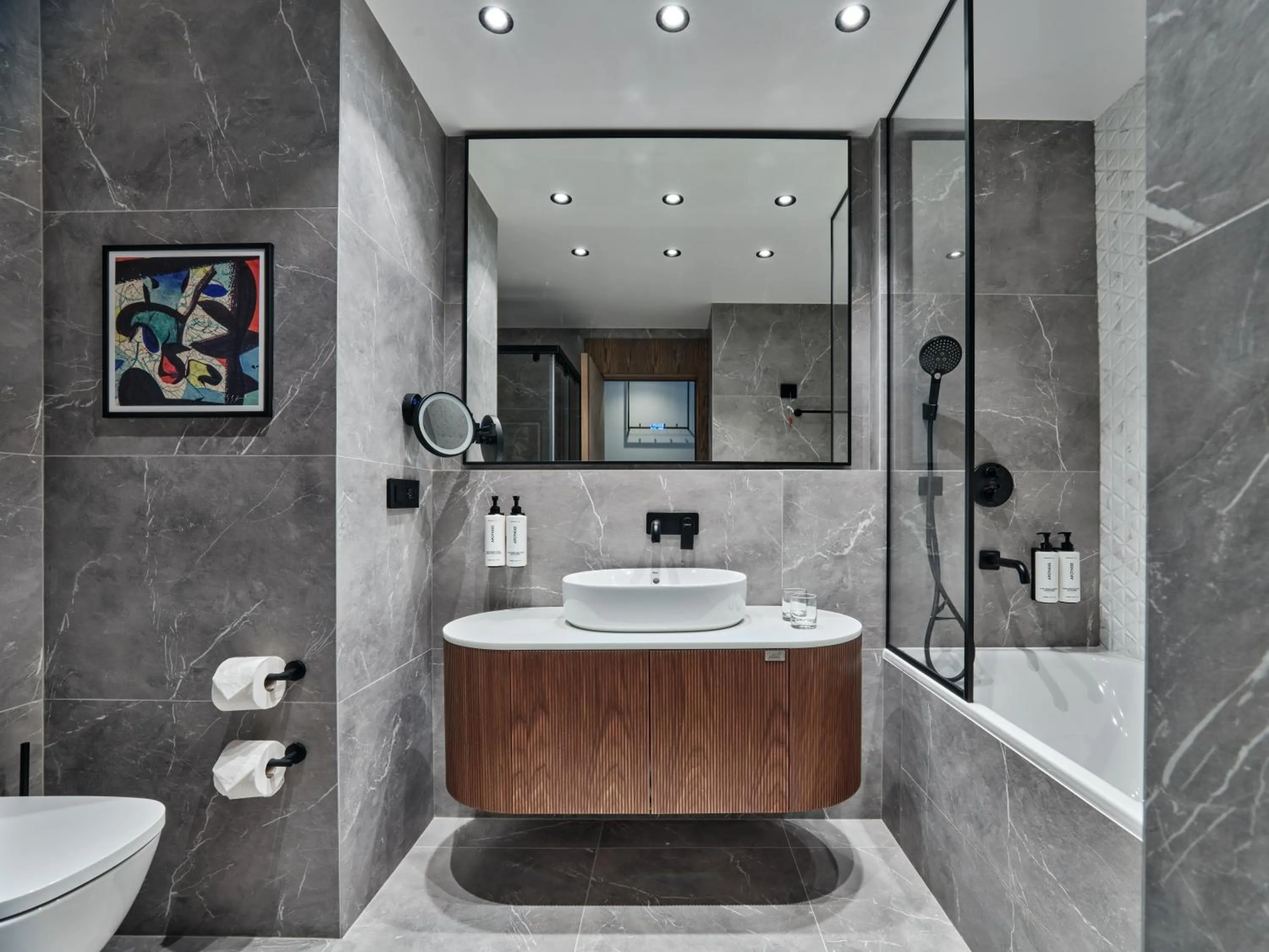 Shower in Crowne Plaza Sofia by IHG