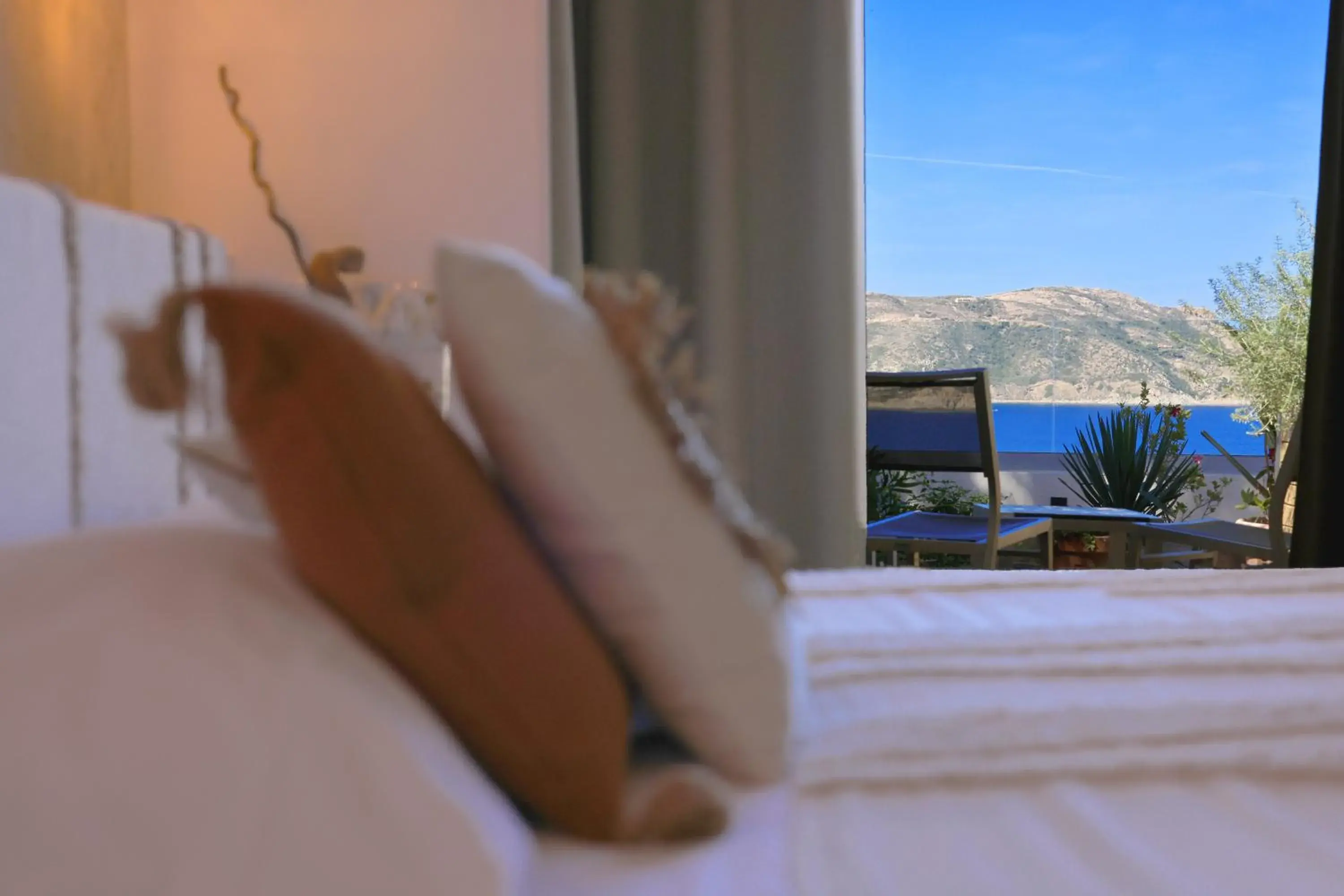 Panorama Double Room with Balcony and Sea View in Le Saint Erasme, Hotel Eco Friendly Panorama Double Room with Balcony and Sea View in Le Saint Erasme, Hotel Eco Friendly