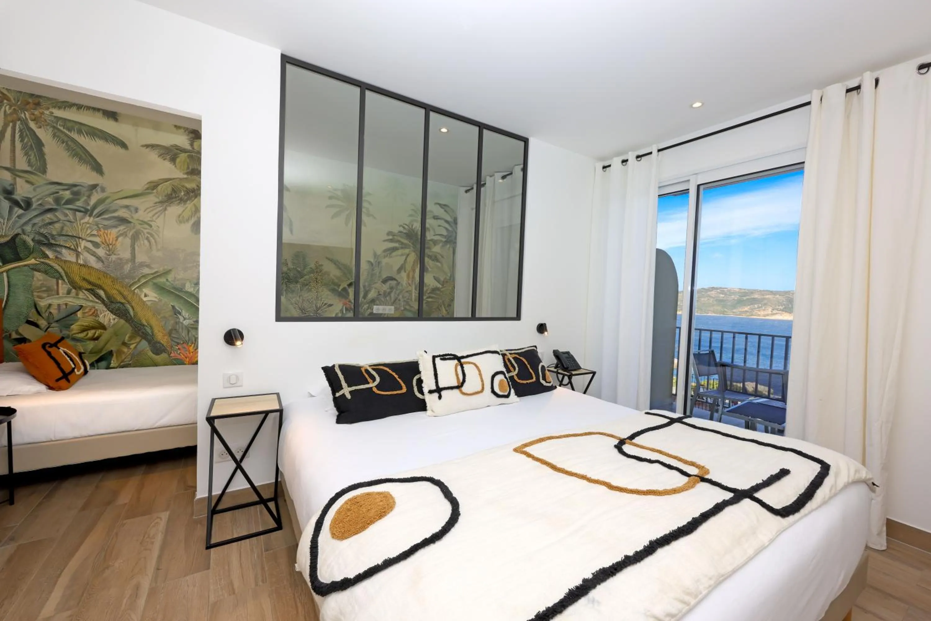 View (from property/room), Bed in Le Saint Erasme, Hotel Eco Friendly