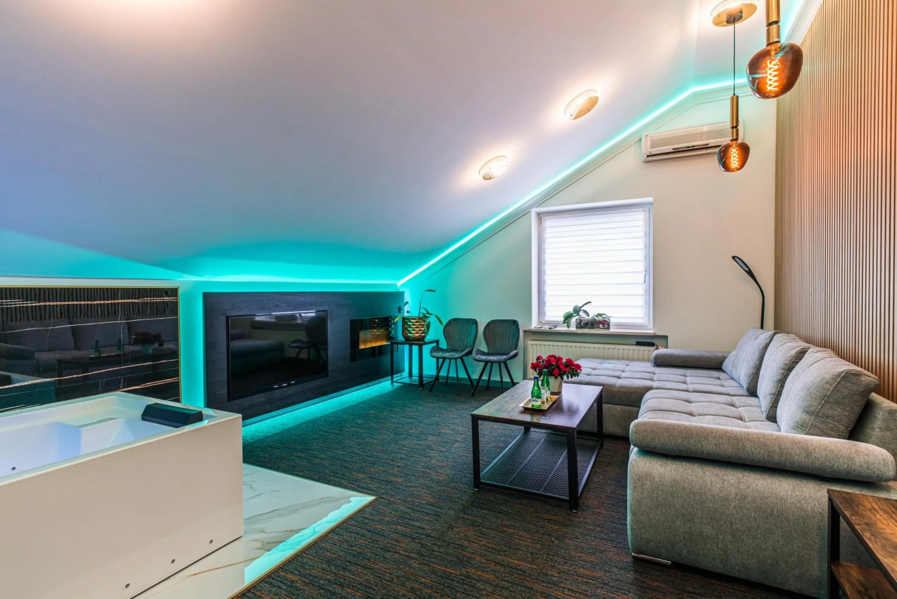 Living room in GLAMOUR - Restaurant & SPA