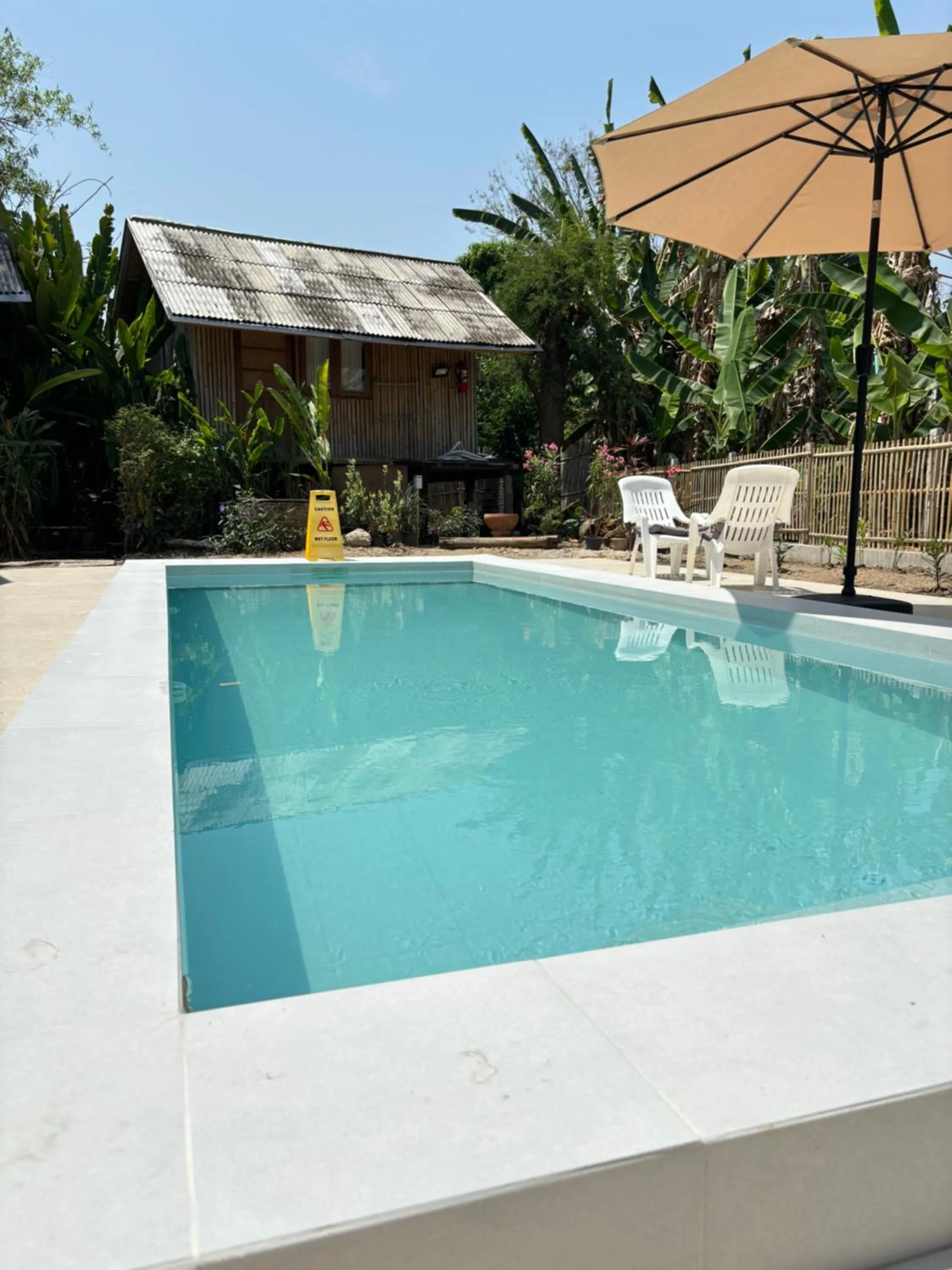 Pool view in Lanna House Lanna Hut Chiangmai
