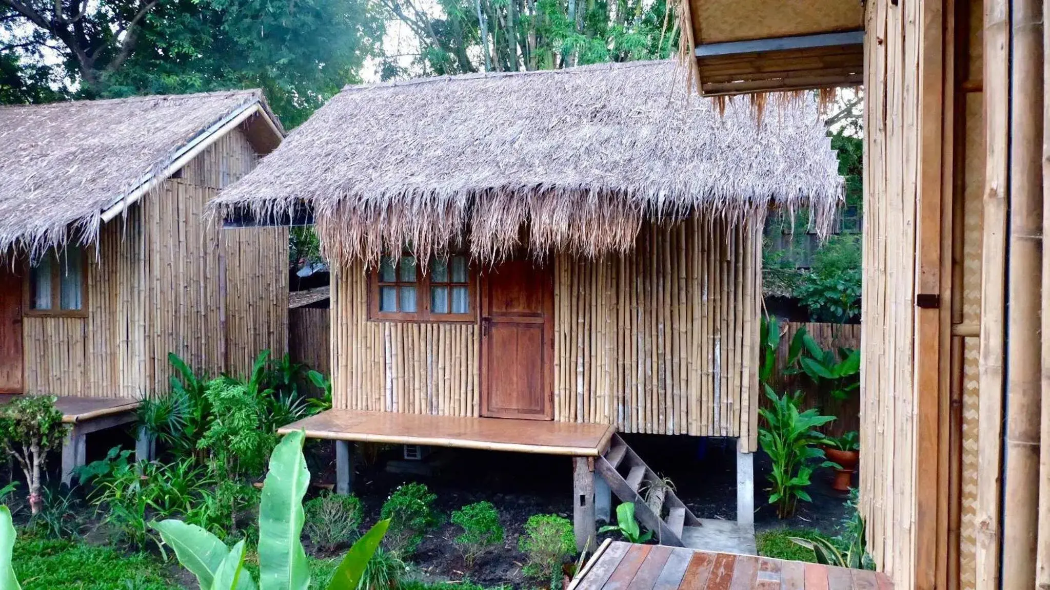 Double or Twin Room with Garden View in Lanna House Lanna Hut Chiangmai Double or Twin Room with Garden View in Lanna House Lanna Hut Chiangmai