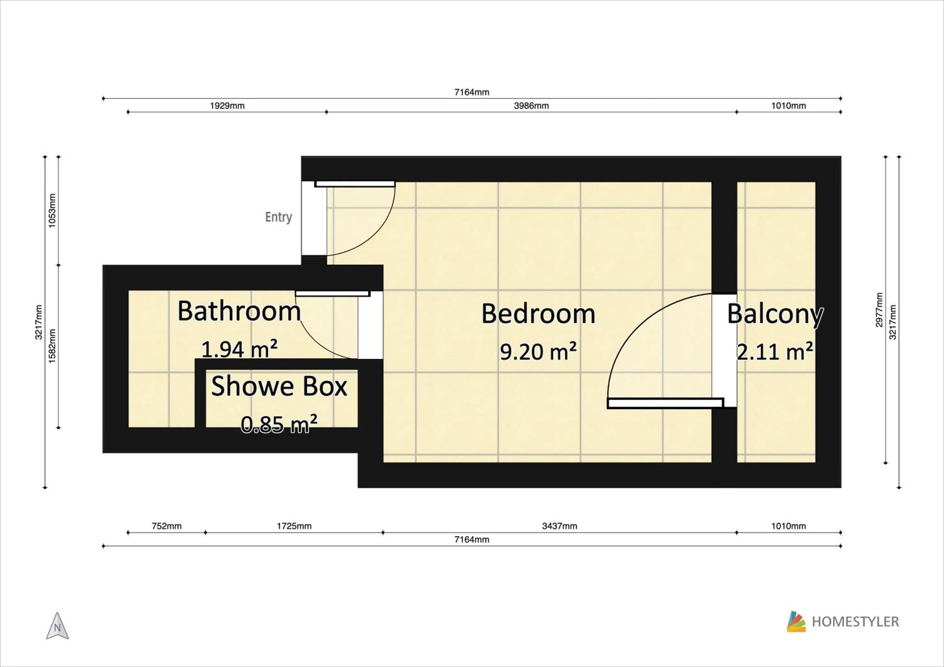 Floor plan in Hippocampus B&B