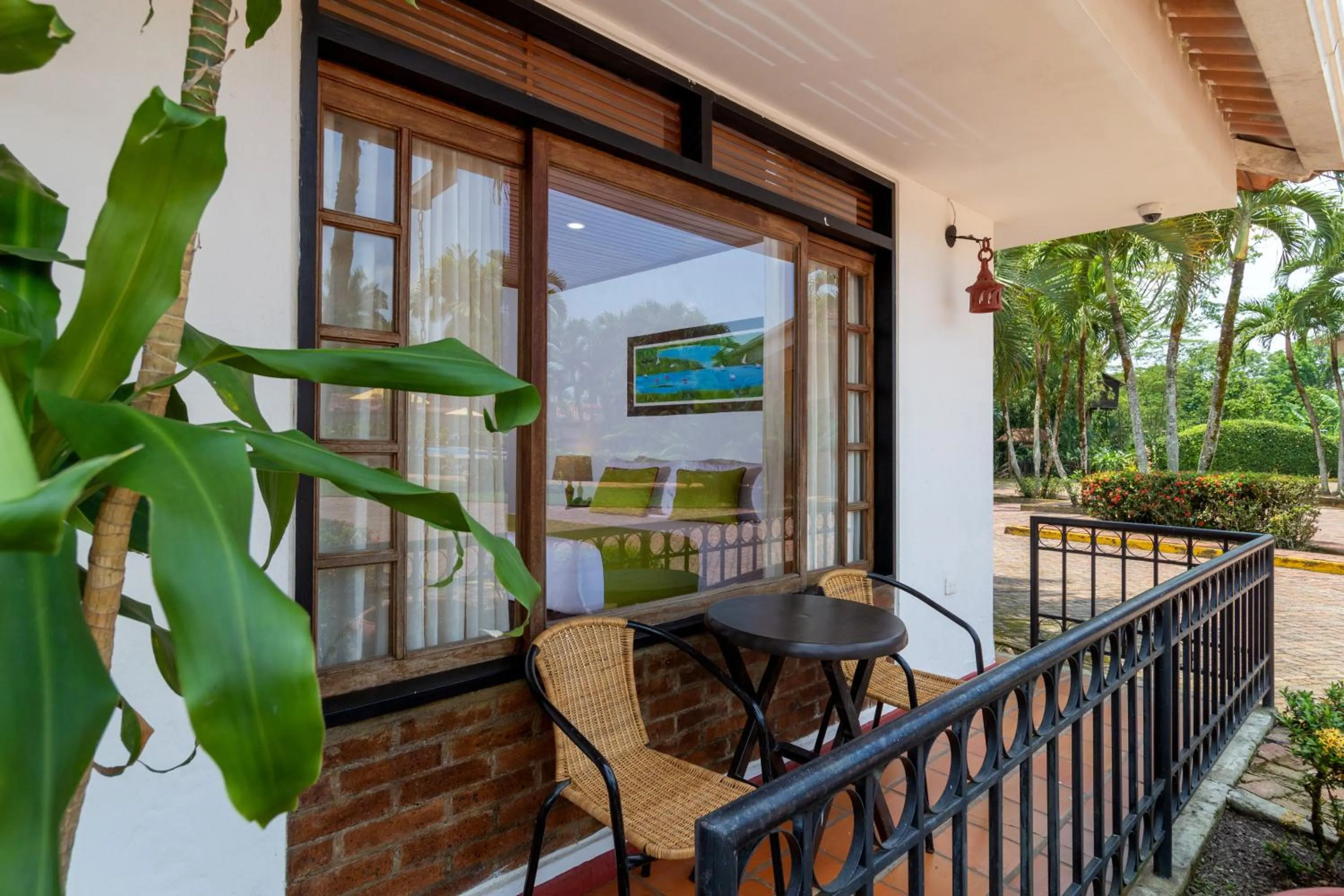 Garden view in Hotel Campestre La Potra