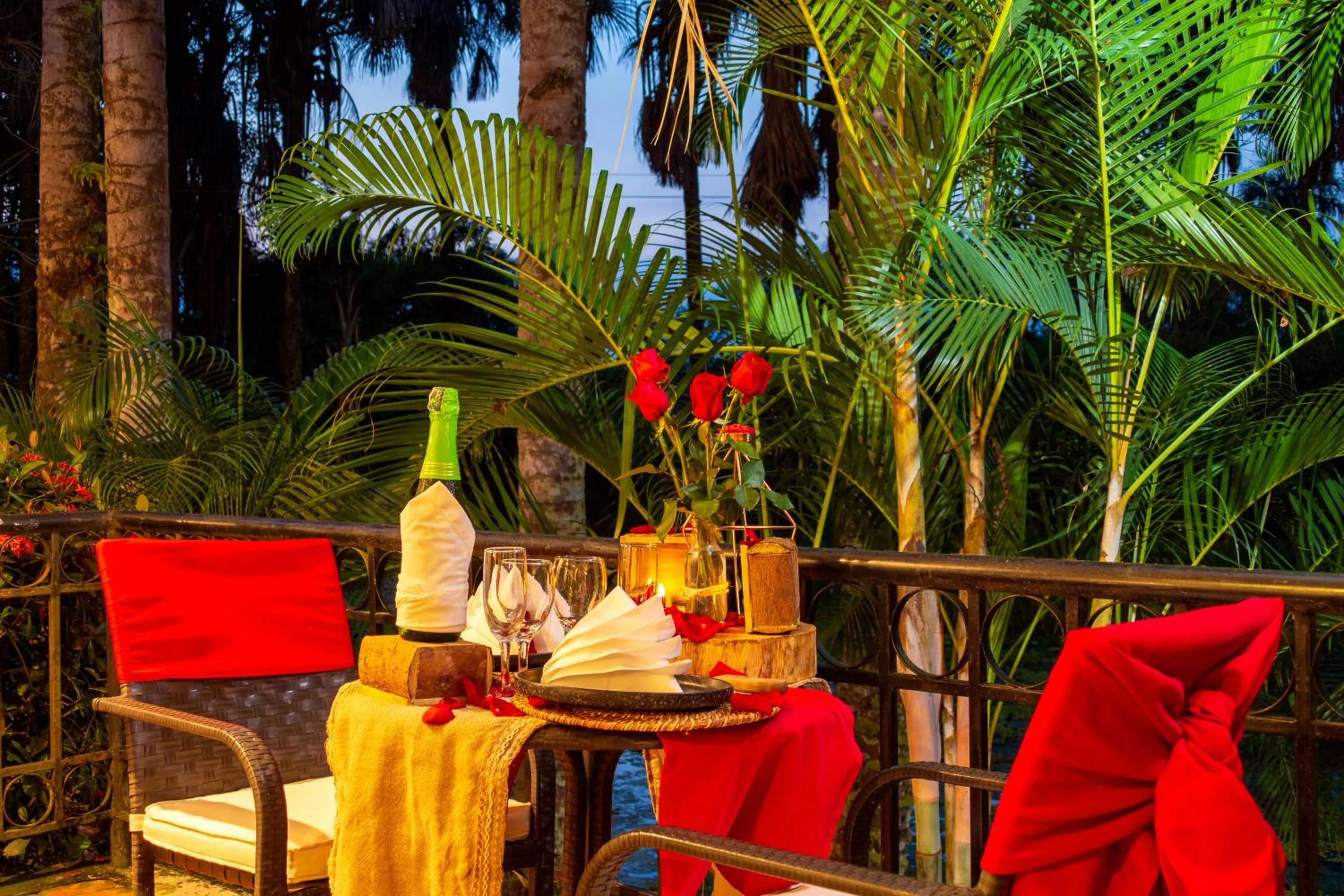 Dining area in Hotel Campestre La Potra