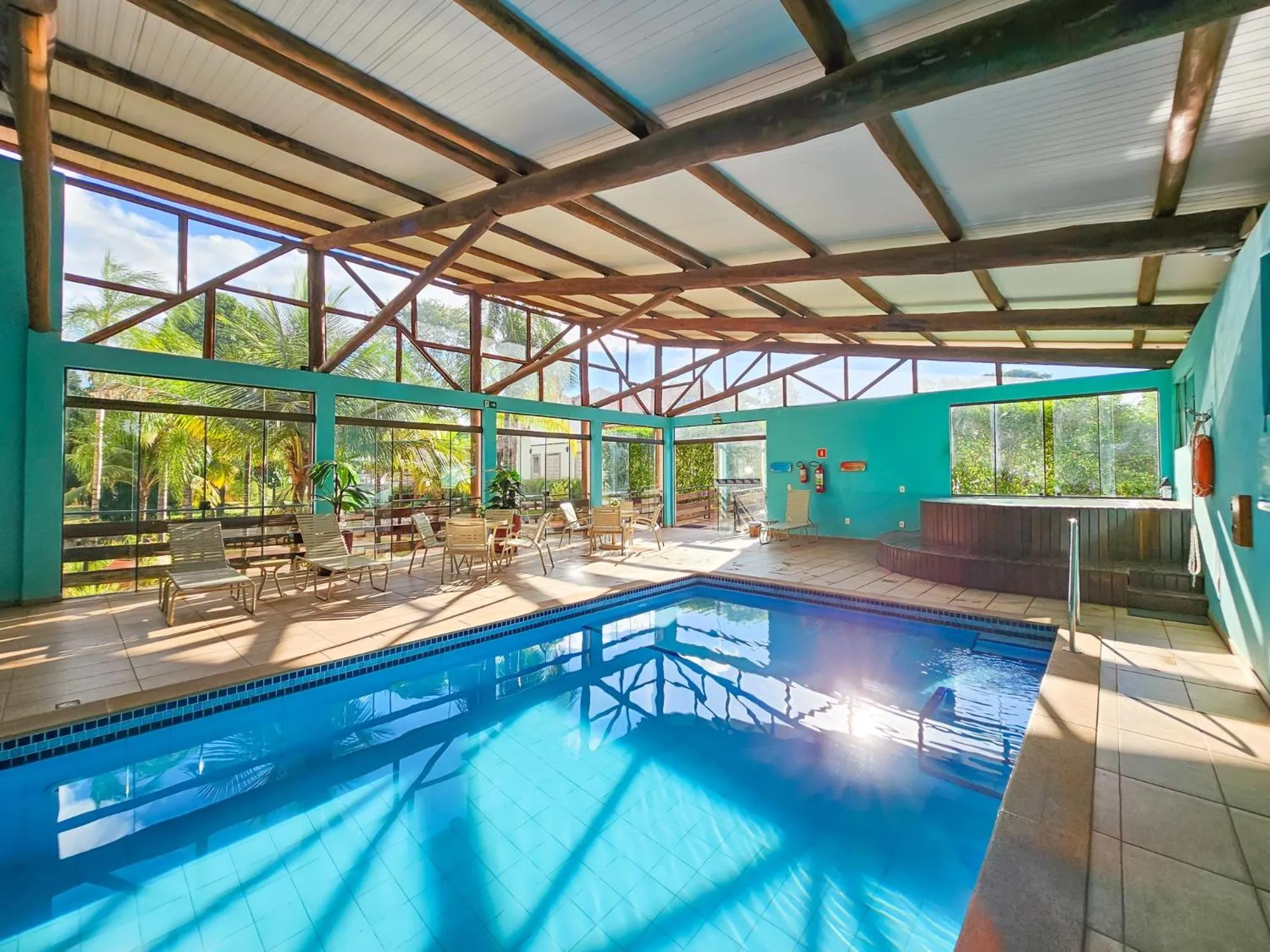 Swimming pool in Hotel Pousada Águas de Bonito