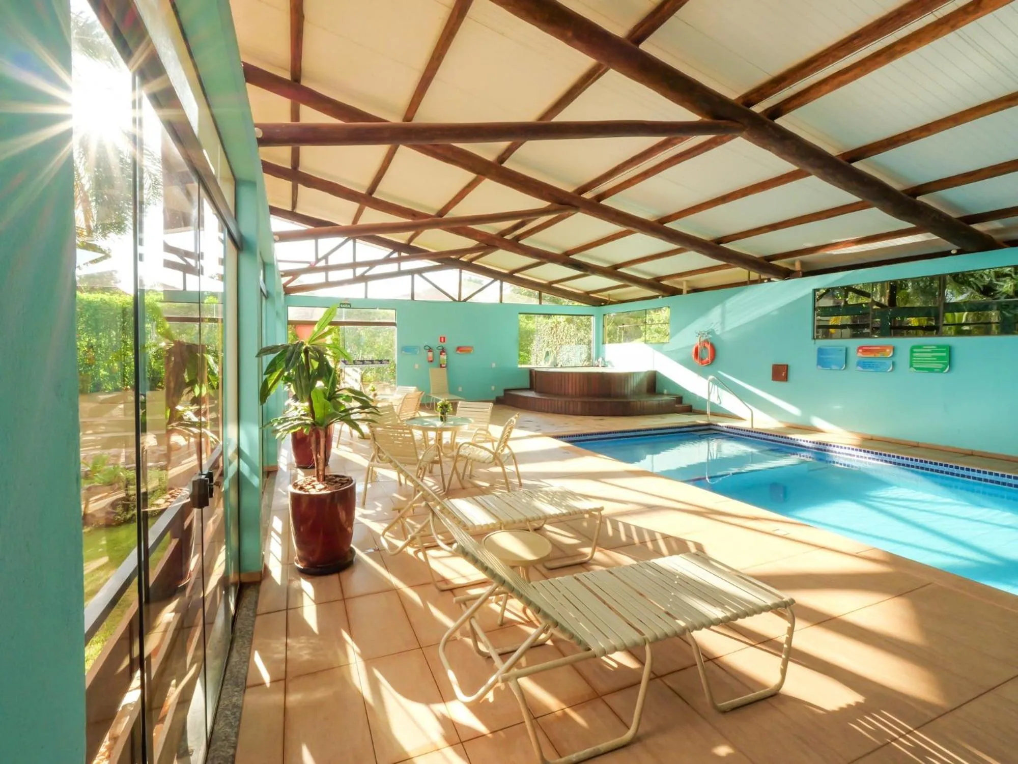 Swimming pool in Hotel Pousada Águas de Bonito