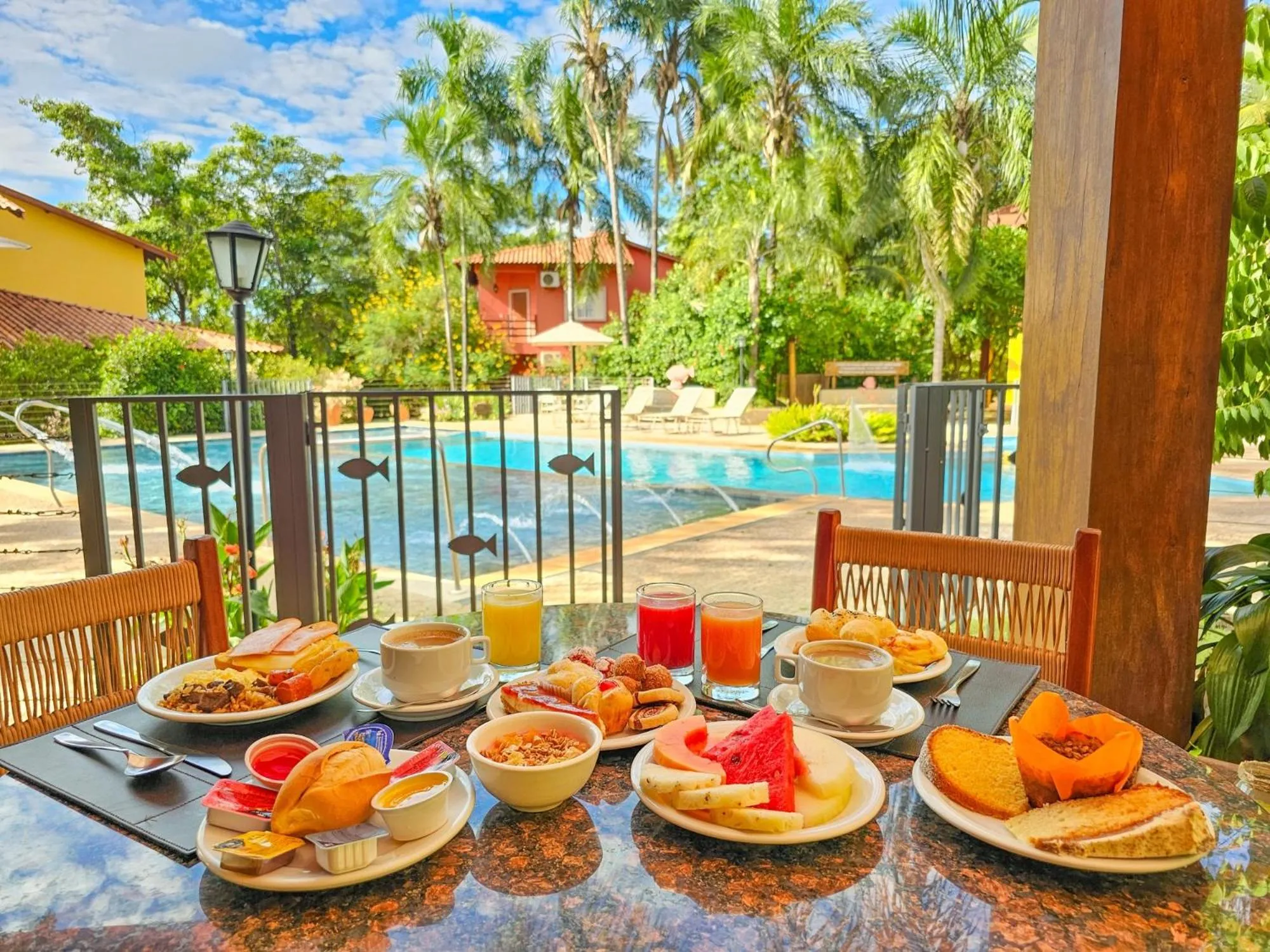Breakfast in Hotel Pousada Águas de Bonito