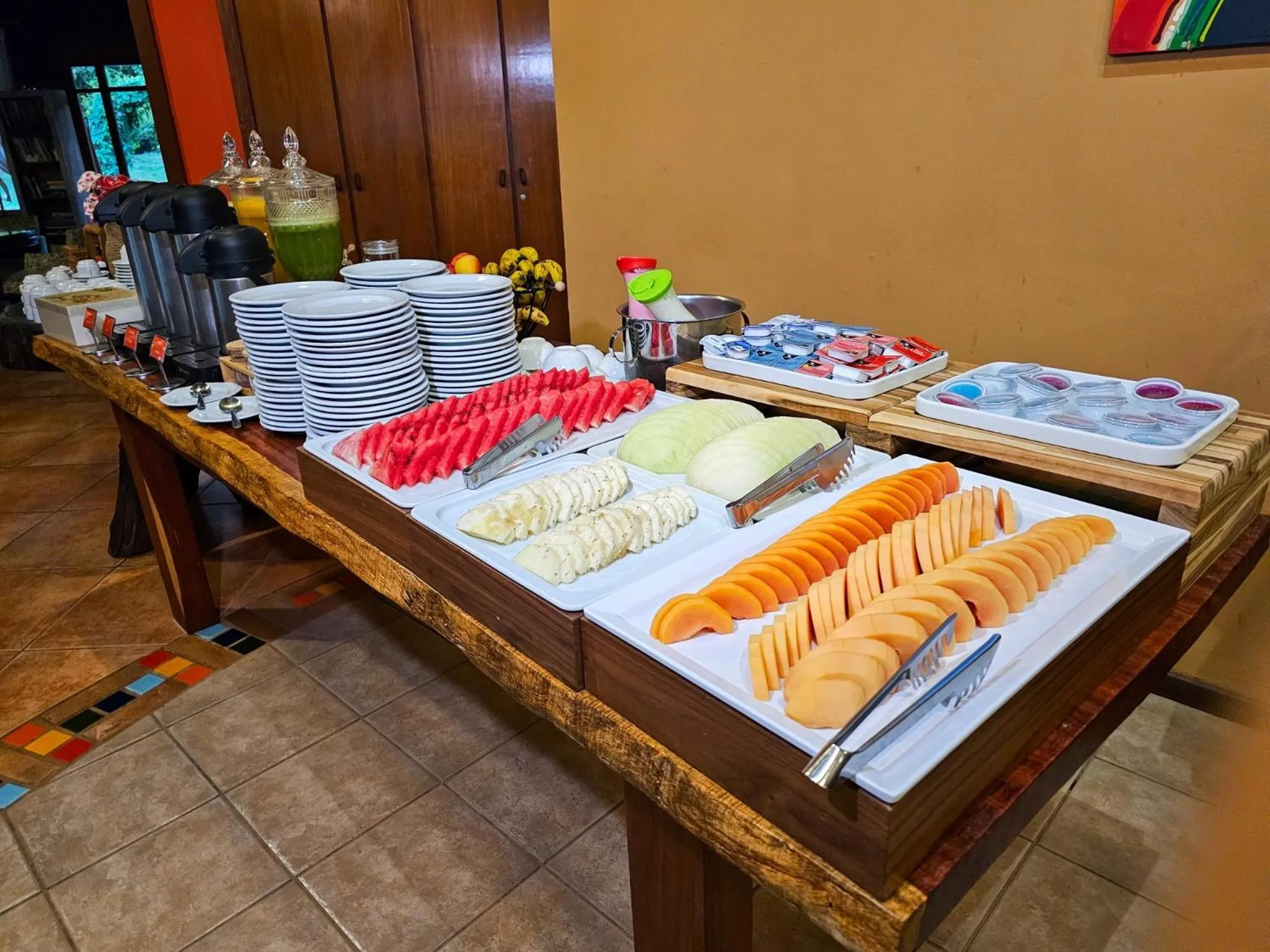 Breakfast in Hotel Pousada Águas de Bonito