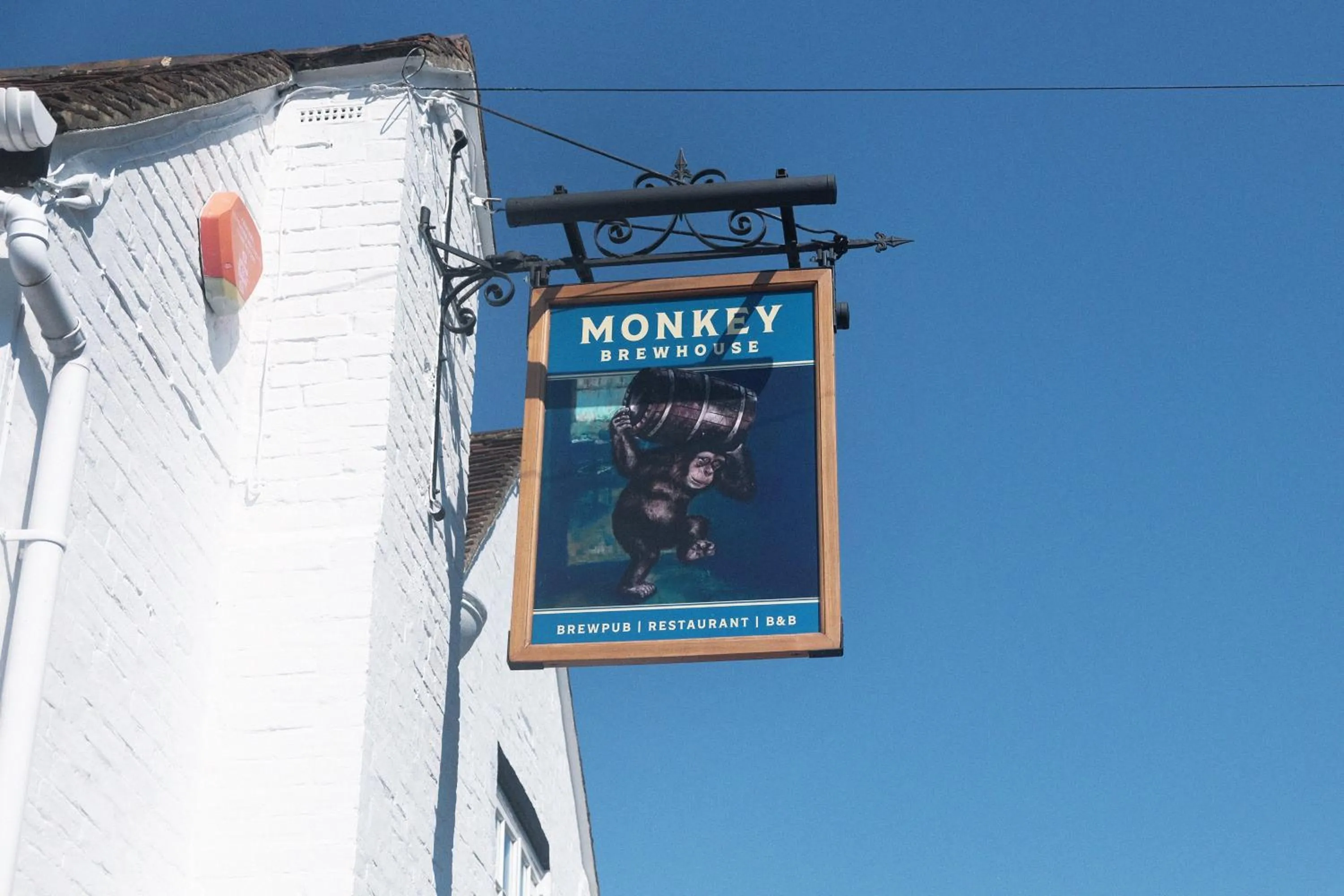 Property logo or sign in Monkey Brewhouse