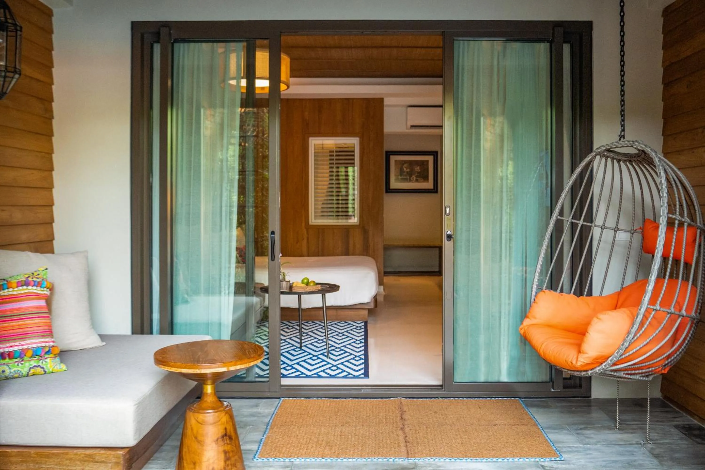 Seating area in Pai Village Boutique Resort