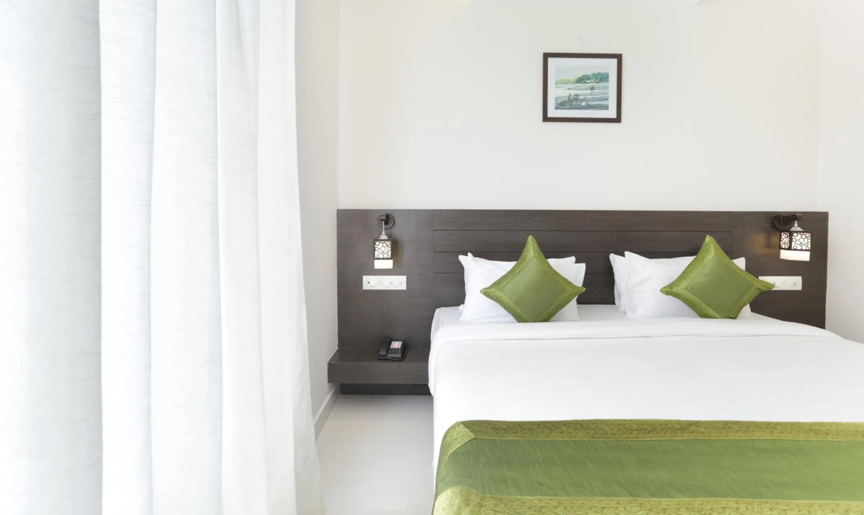 Bedroom, Bed in Treebo Sunrise IG Road