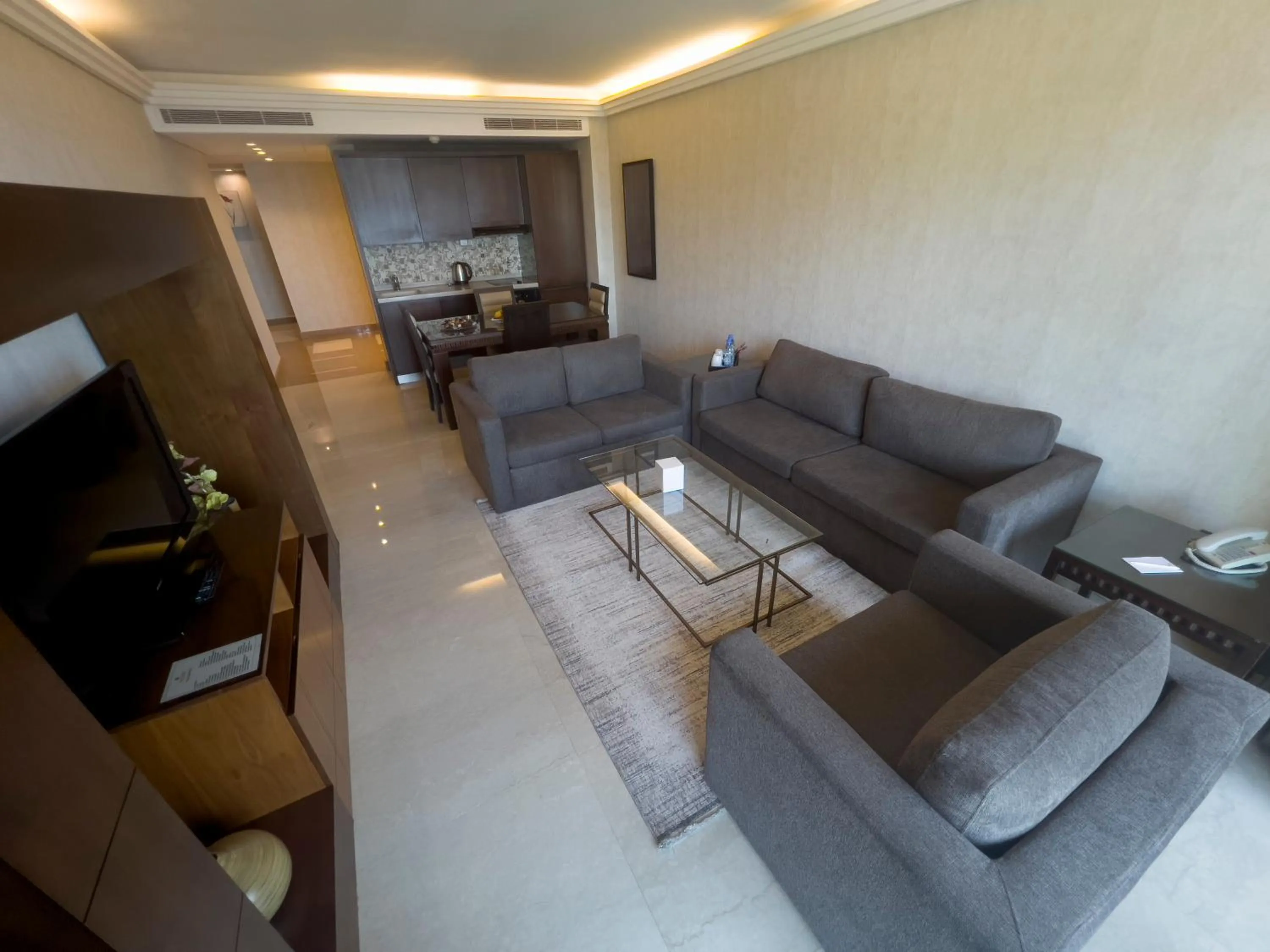 Kitchen or kitchenette in Lancaster Suites Raouche