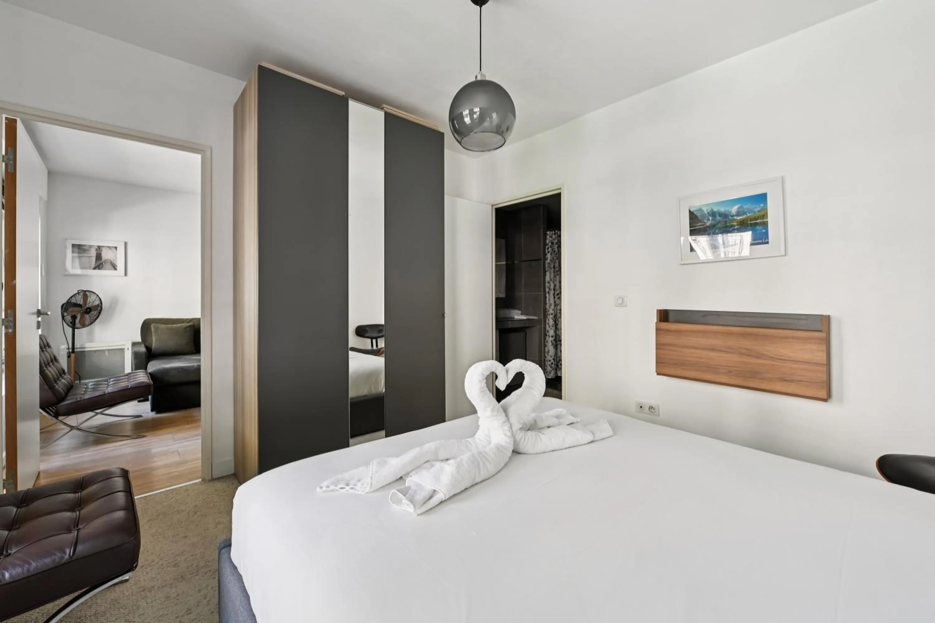 Bed in Résidence AURMAT - Appart - Hôtel - Boulogne - Paris