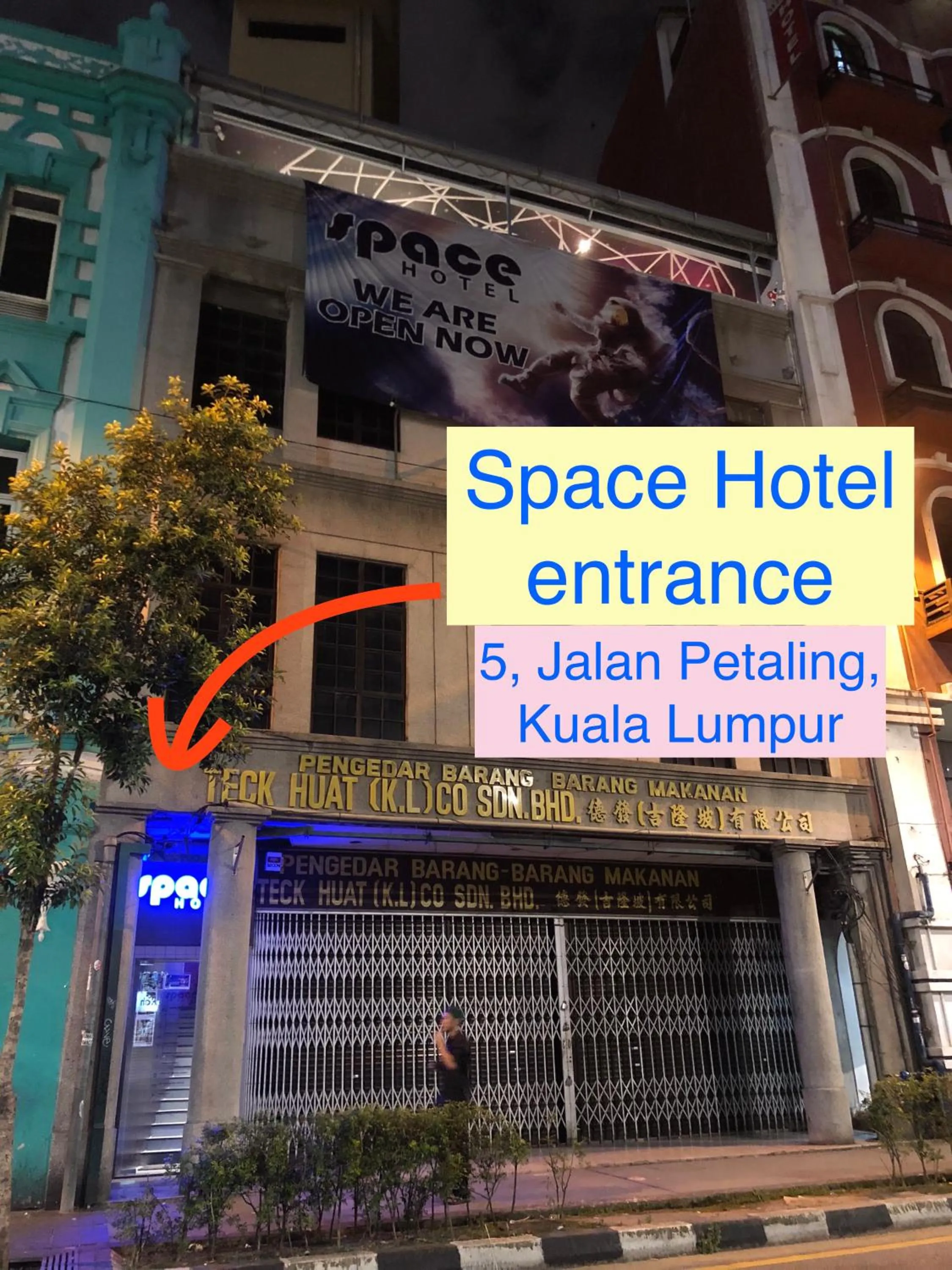 Facade/entrance in Space Hotel @ Chinatown Kuala Lumpur