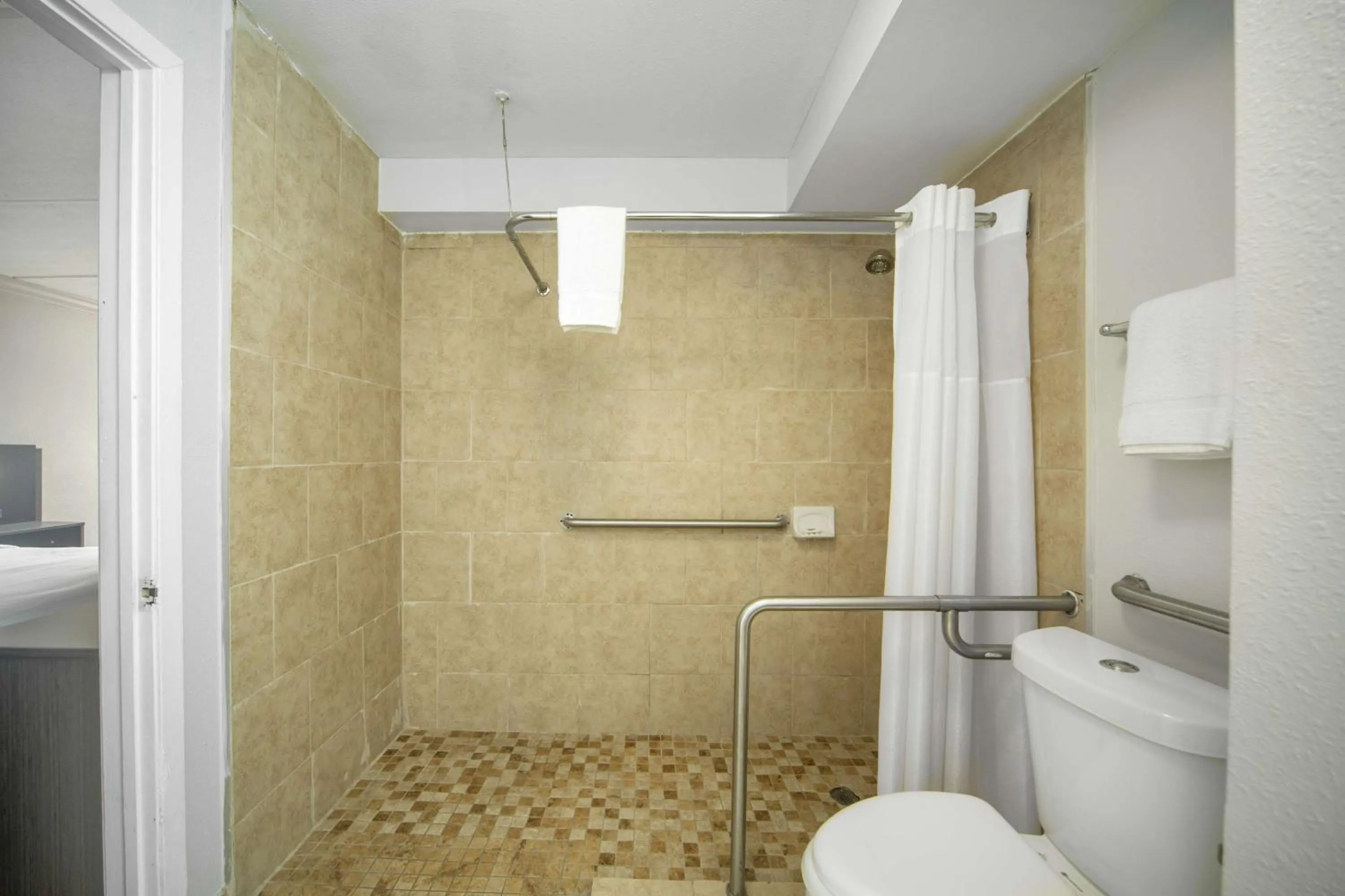 Bathroom in Motel 6 San Antonio, TX I-35 North Corridor