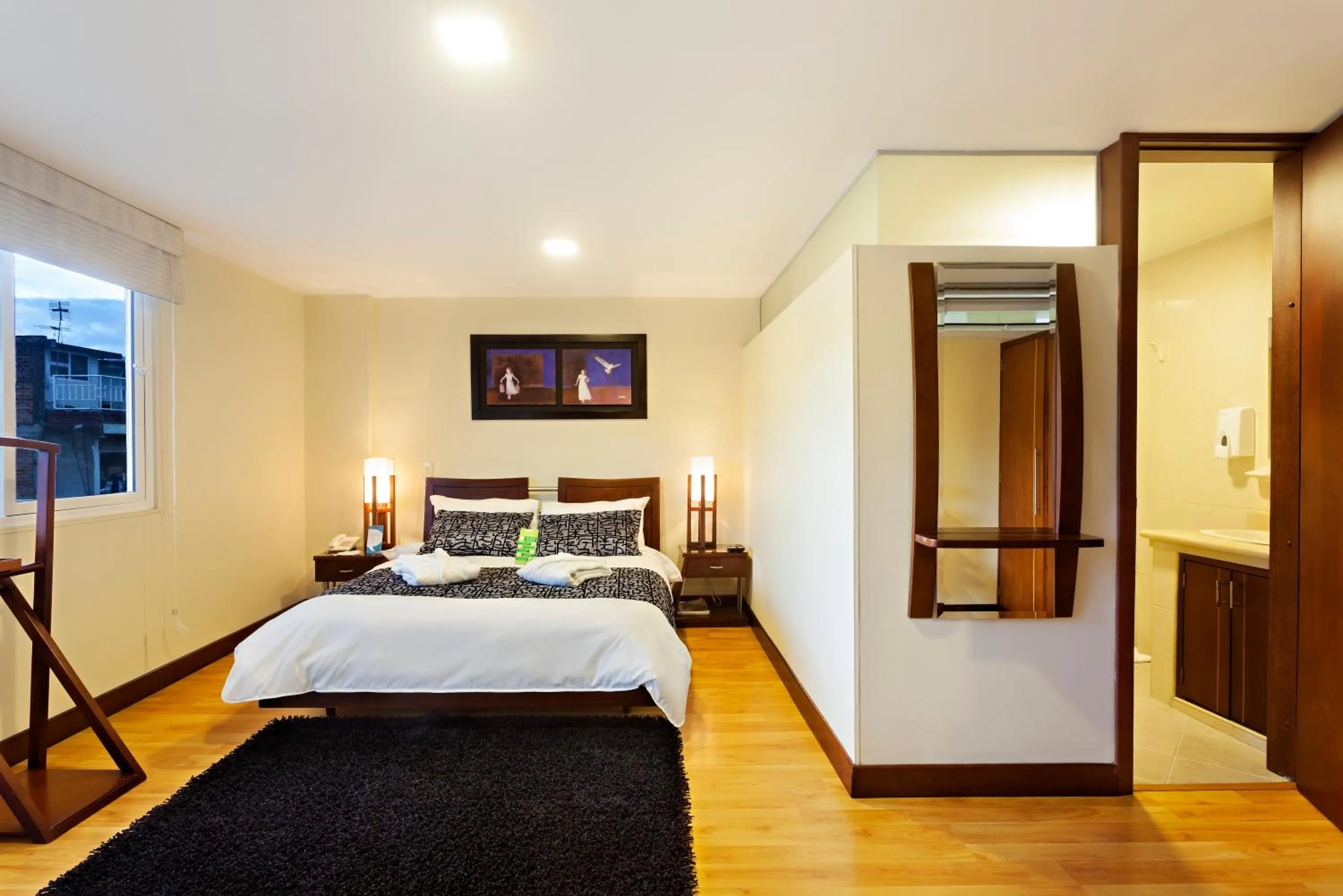 On site, Bed in Loft Hotel