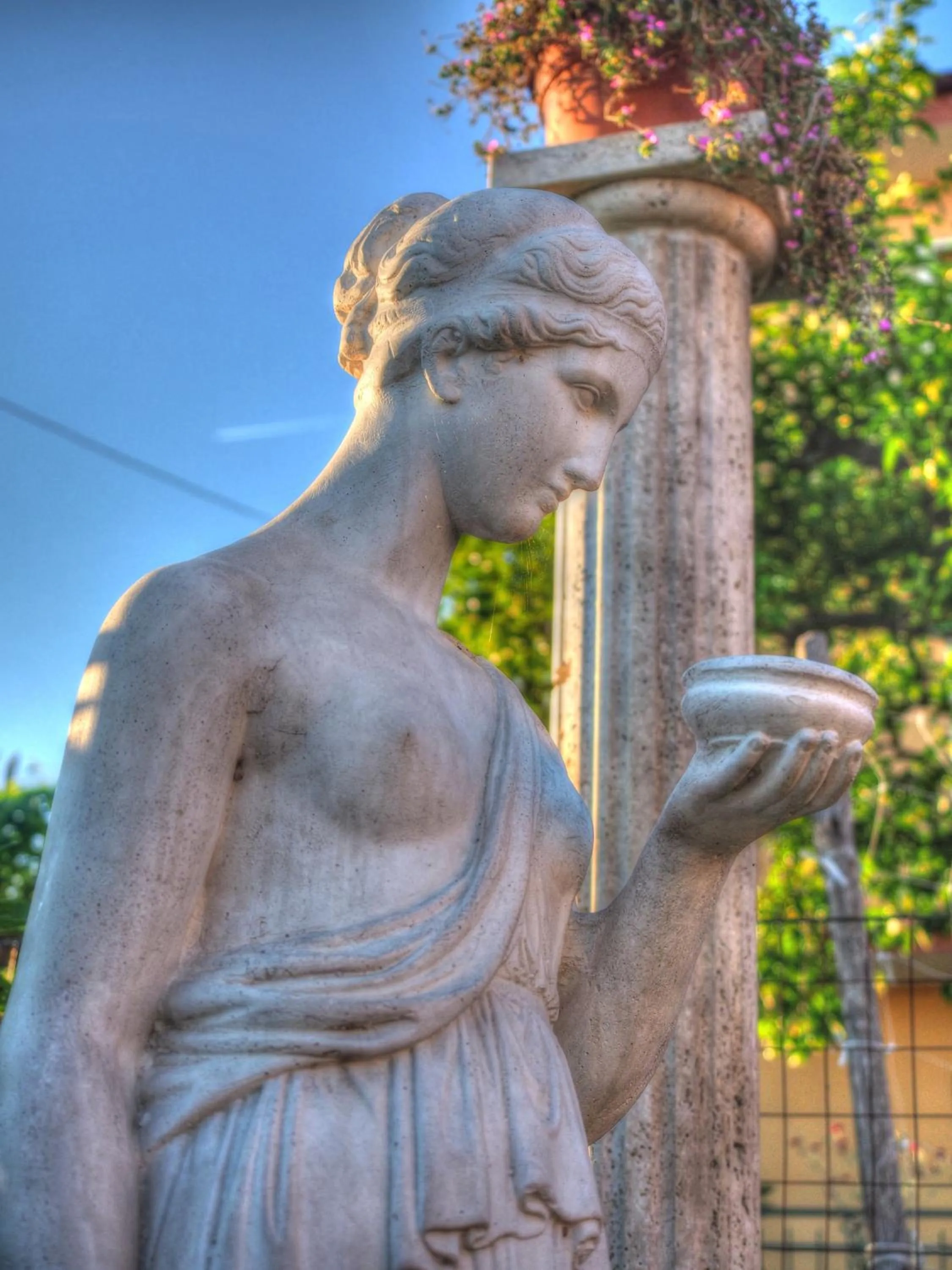 Decorative detail in Villa Donna Fausta