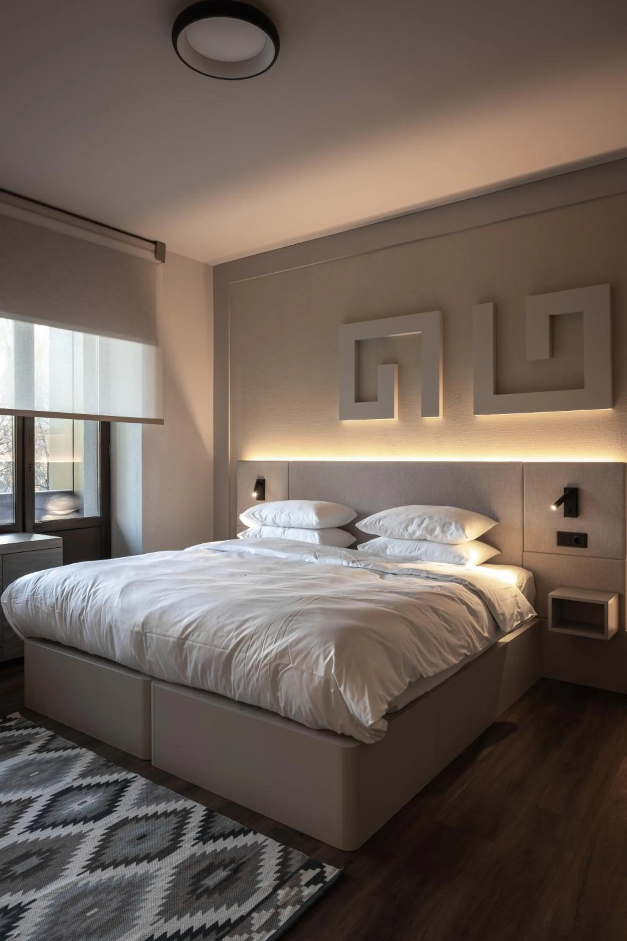 Bed in Mimi Hotel Chisinau Jolly Alon