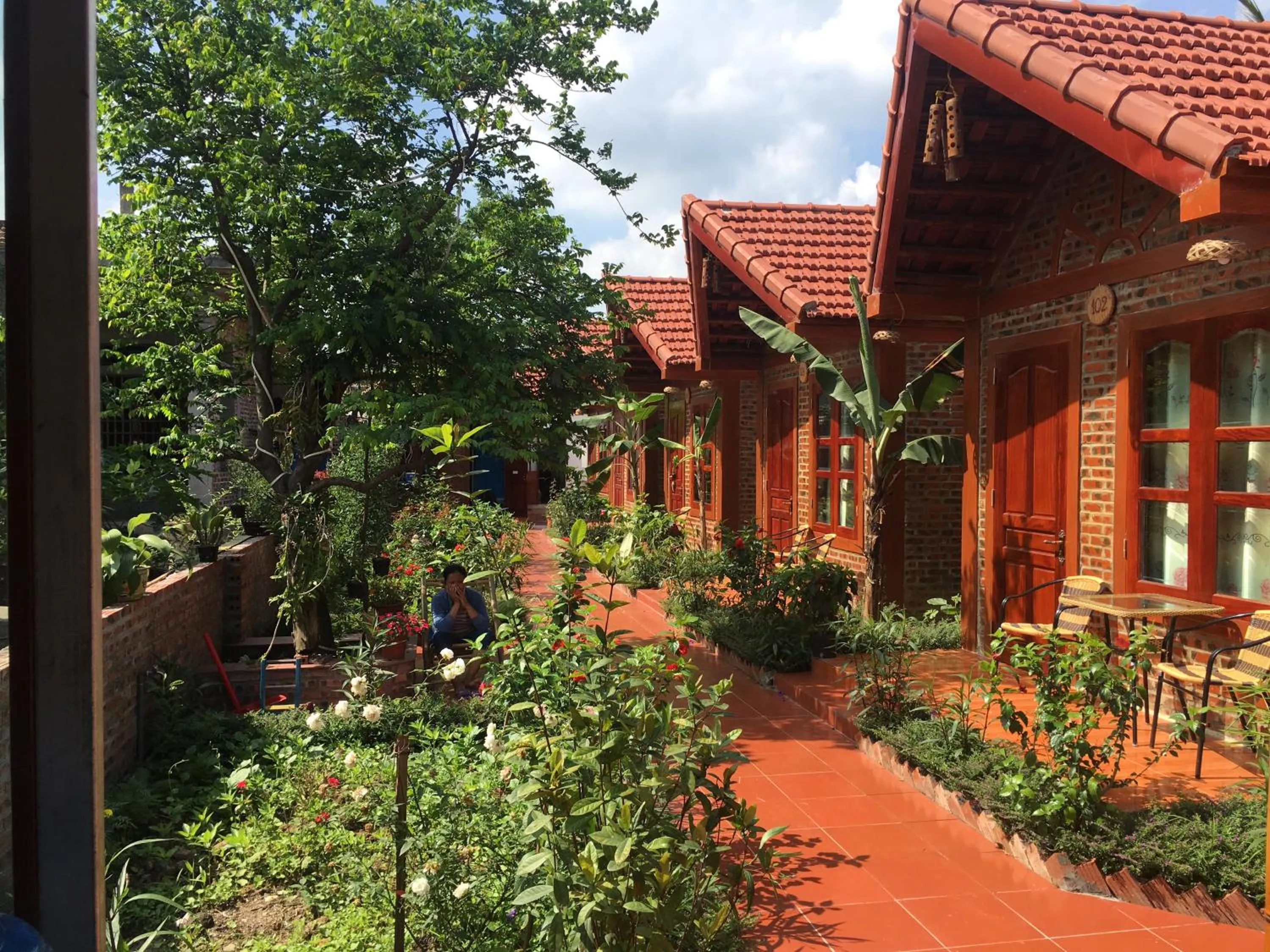 Garden in Tam Coc Rice Fields Homestay