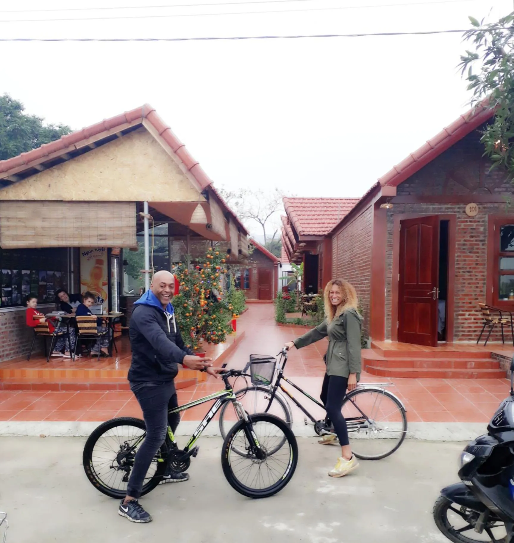 Cycling in Tam Coc Rice Fields Homestay