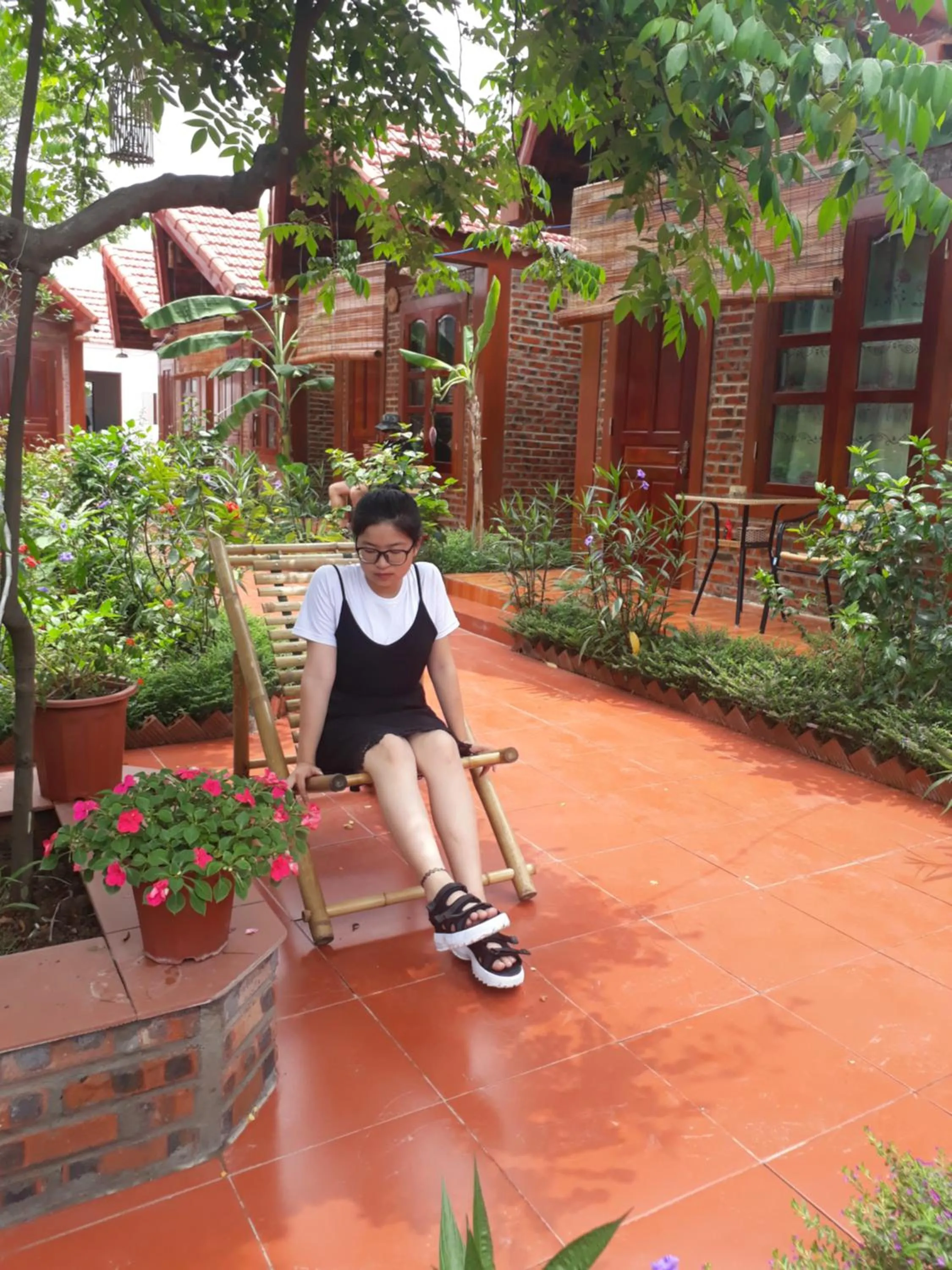 People in Tam Coc Rice Fields Homestay