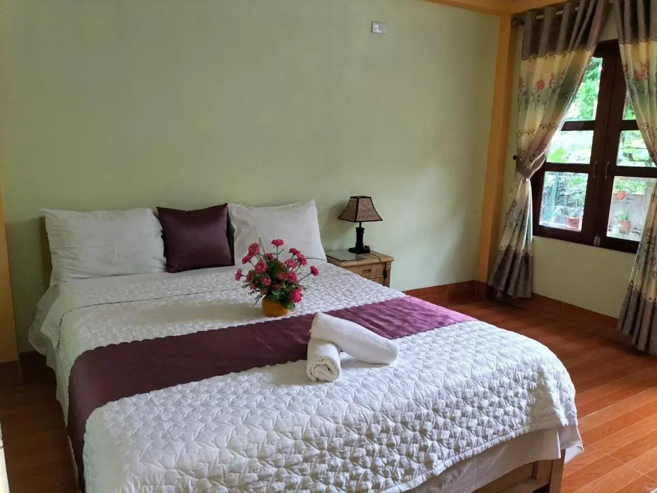 Queen Room with Garden View in Tam Coc Rice Fields Homestay Queen Room with Garden View in Tam Coc Rice Fields Homestay